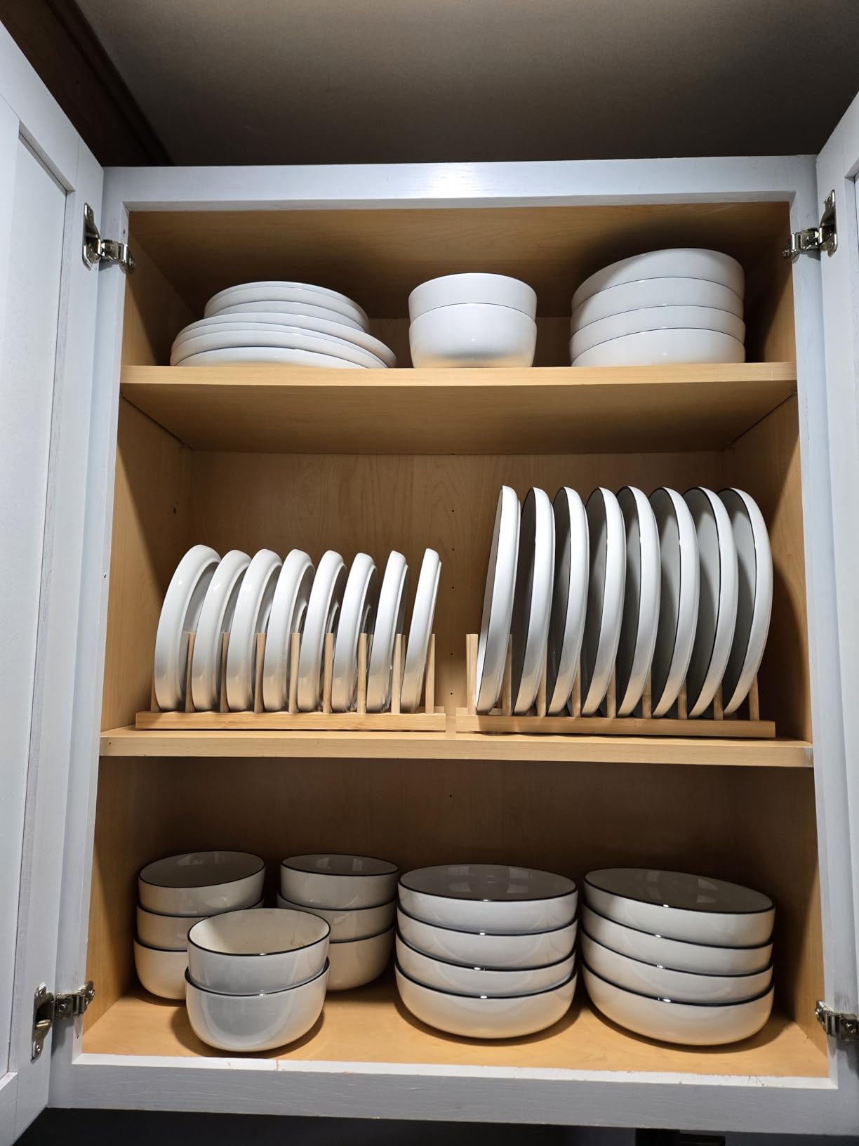 Gibson Home Plates and Bowls Sets - Dinnerware Set for 4, 16-Piece White Dishes - Ceramic Dish Set| Microwave & Dishwasher Safe Dishes - Oslo Collection customer photo 2