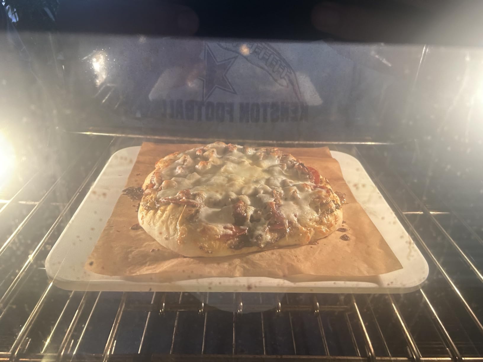 Gyreuni 15''Pizza Stone for Oven and Grill with Pizza Peel,Baking Stone Set customer photo 1