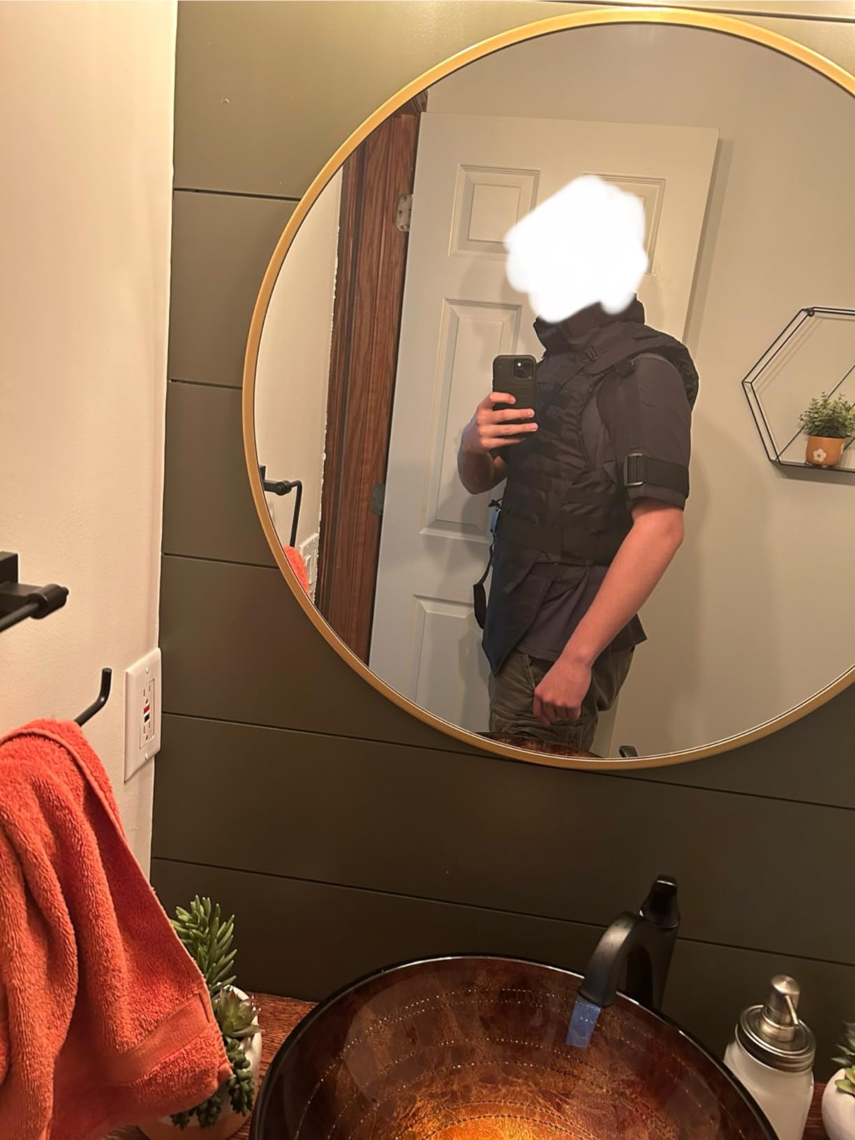 通用 Russian Special Forces MOLLE Tactical Vest Outdoors Neck Shoulder Lower Body Protector, black, One Size customer photo 1