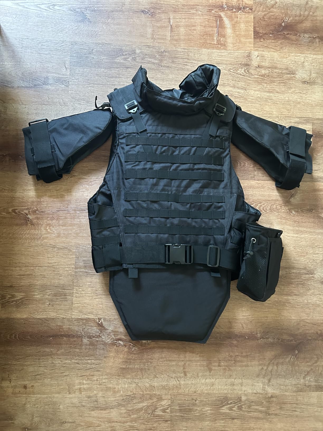 通用 Russian Special Forces MOLLE Tactical Vest Outdoors Neck Shoulder Lower Body Protector, black, One Size customer photo 2