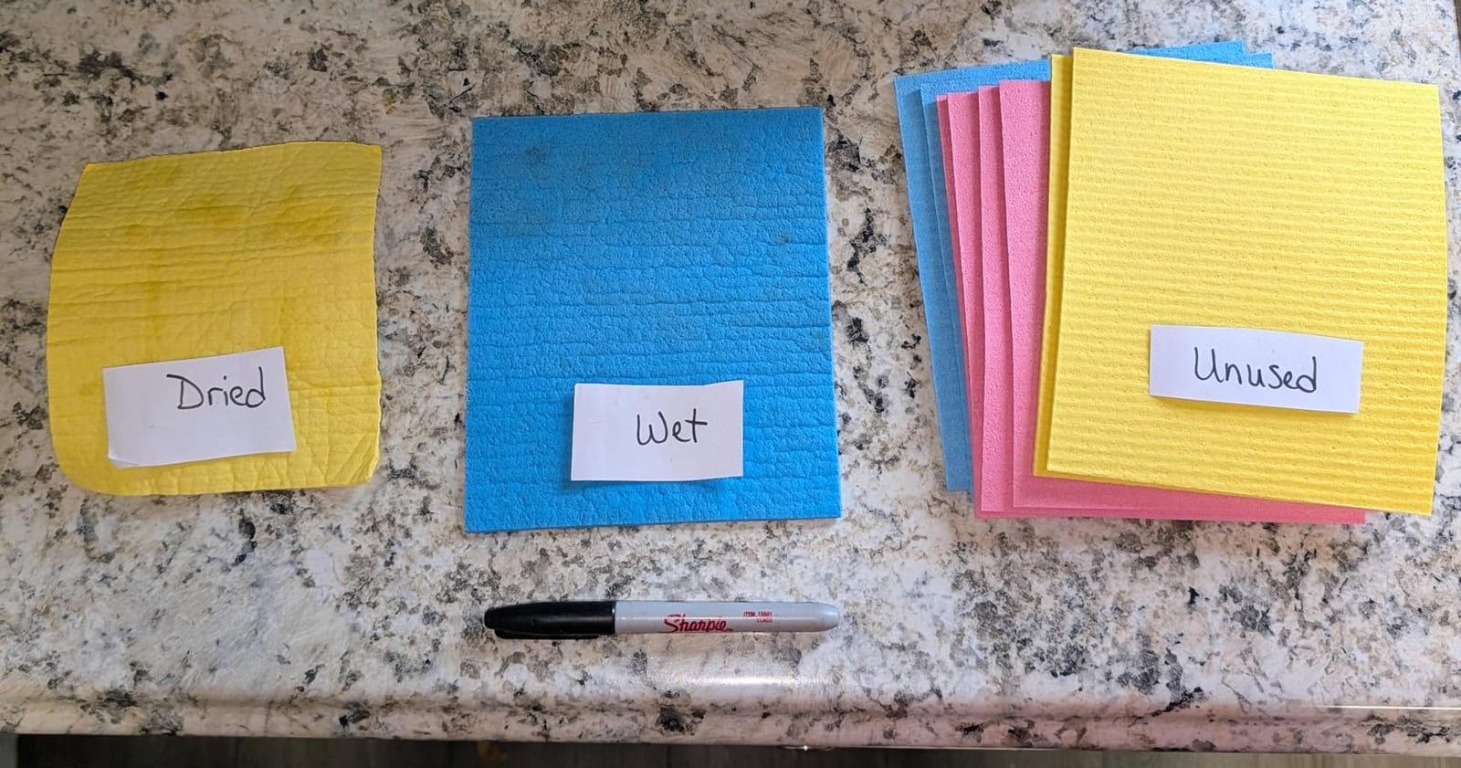 HOMEXCEL 10PK Swedish Dishcloths for Kitchen, Absorbent Dish Cloths, 7x6in customer photo 1