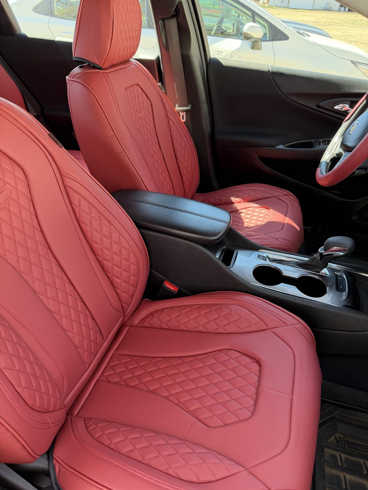 Coverado Seat Covers, Car Seat Covers Full Set, Black Car Seat Cover, Car Seat Covers Front Seats Back Seat Cover, Waterproof Car Seat Cushion, Leather Seat Covers Seat Protector Fit for Most Cars customer photo 2