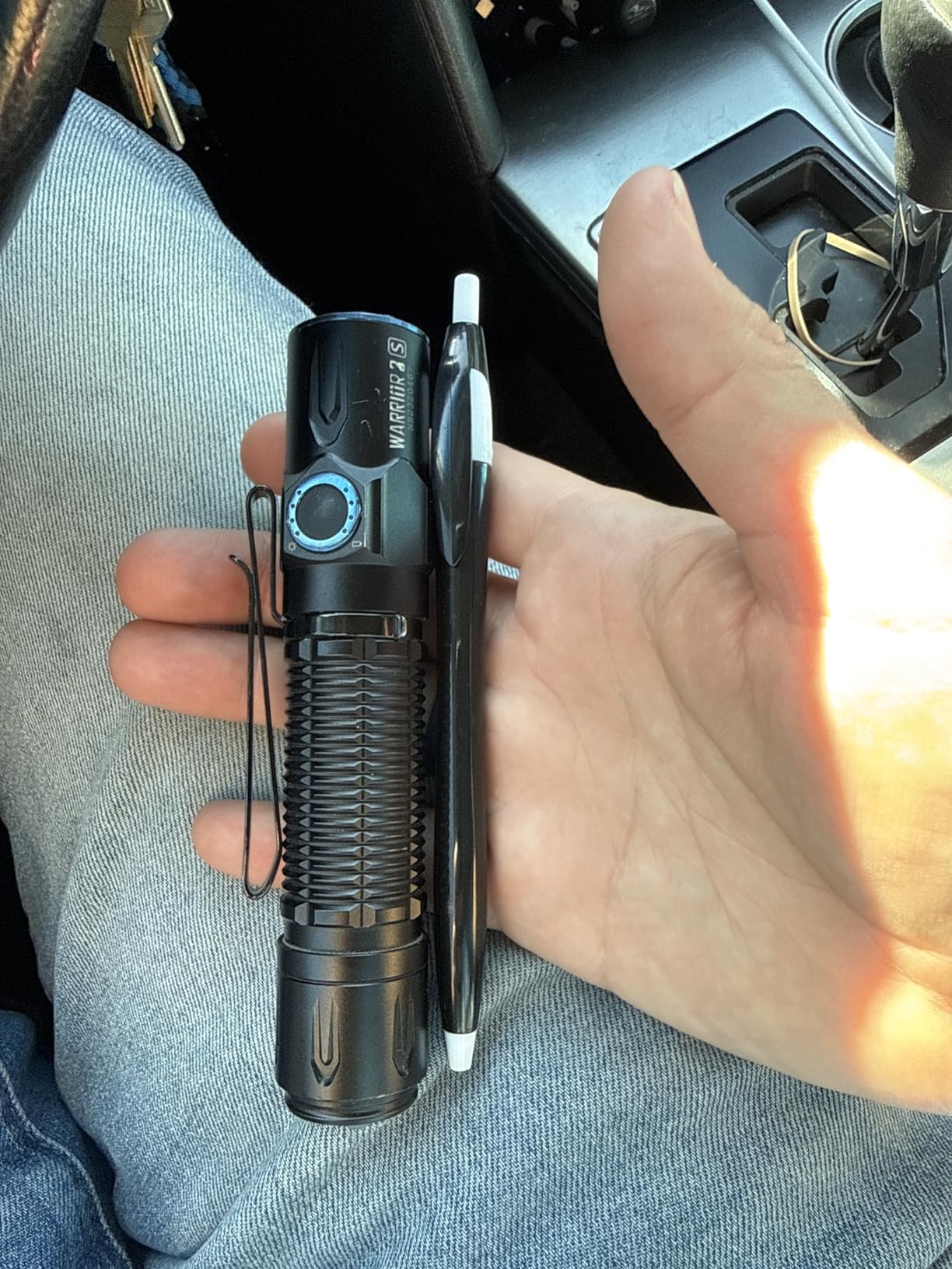 OLIGHT Warrior 3S Rechargeable Tactical Flashlight Bright Light Black customer photo 2