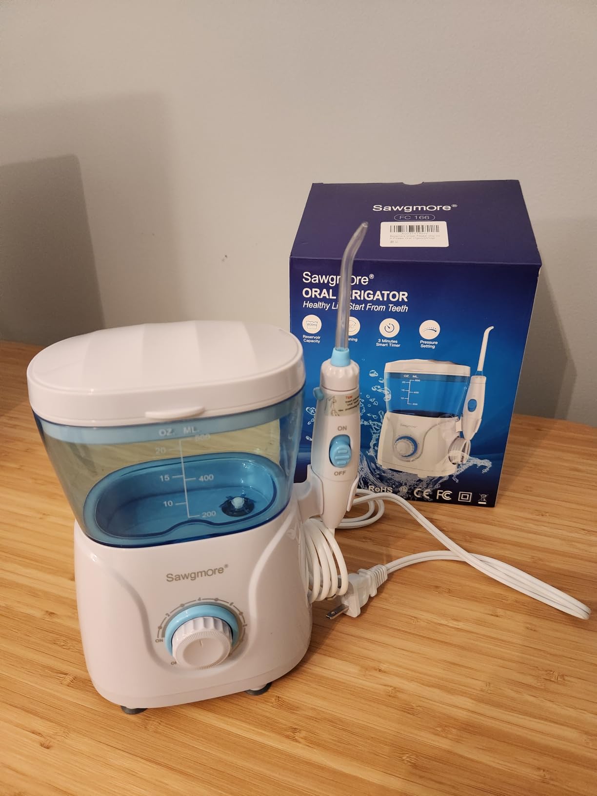 Sawgmore Water Dental Flosser for Teeth, 600ML Electric Oral Irrigator customer photo 2
