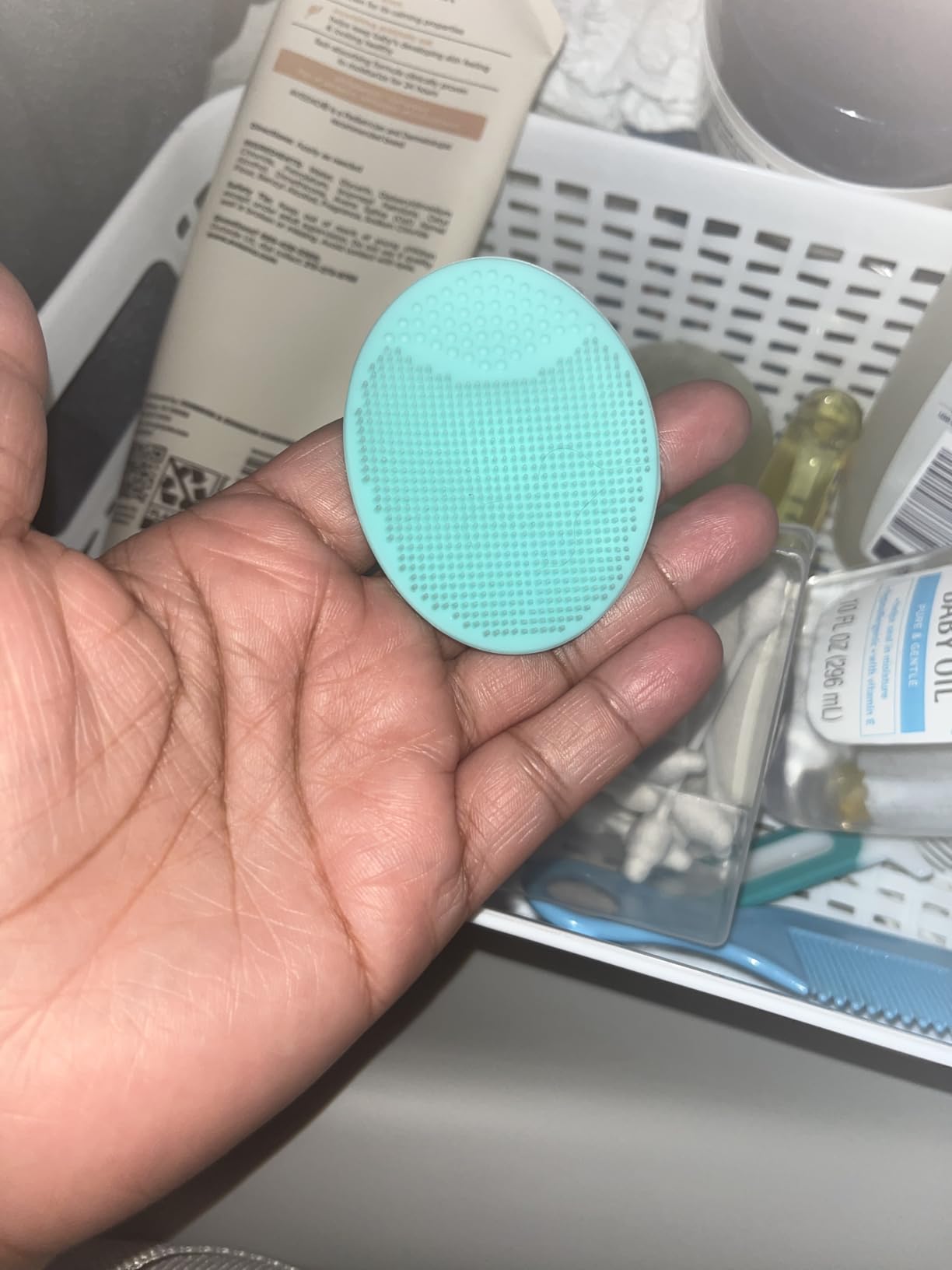 Silicone Facial Cleansing Brush - Face Scrubber & Exfoliator for Deep Cleaning, Blackhead & Acne Pore Care customer photo 1