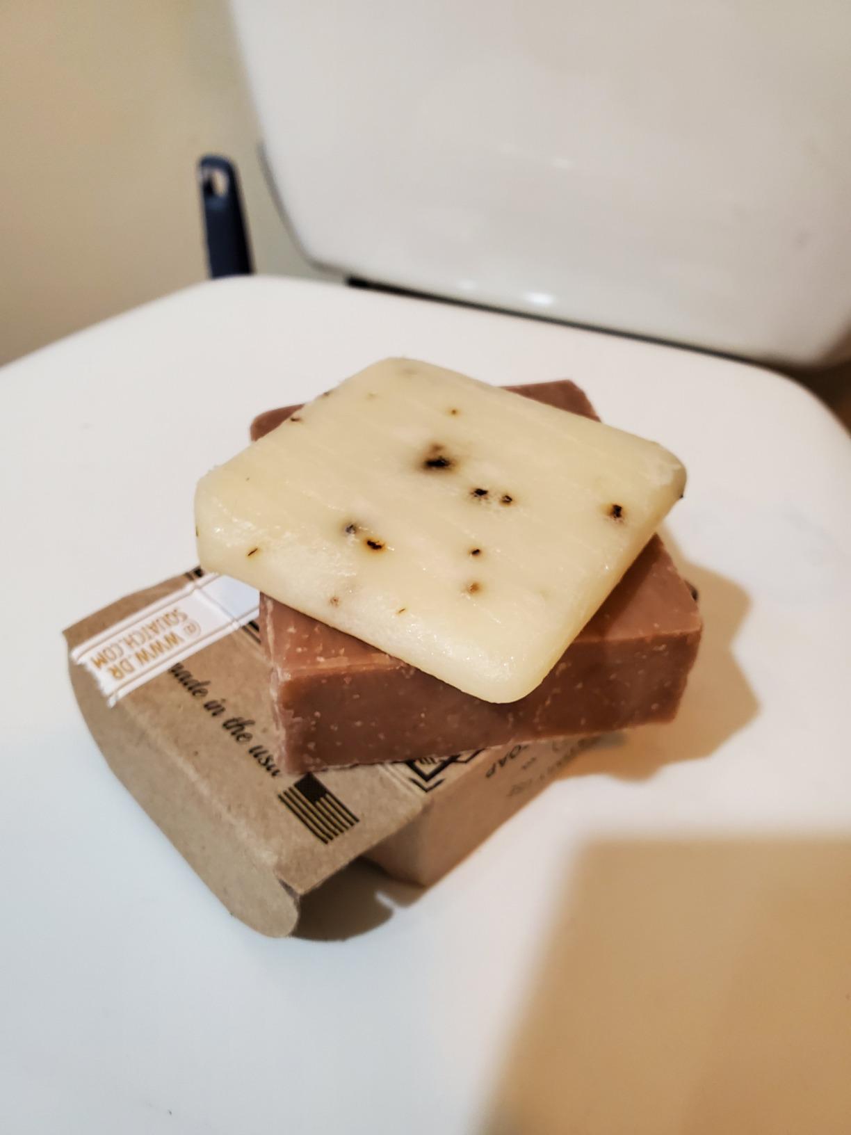 Dr. Squatch Natural Men's Bar Soap - Cold Process Body Soap Bar with Natural Oils - Gifts for Men - Birchwood Breeze, Fresh Falls & Wood Barrel Bourbon (5 oz, 3-Pack) customer photo 1