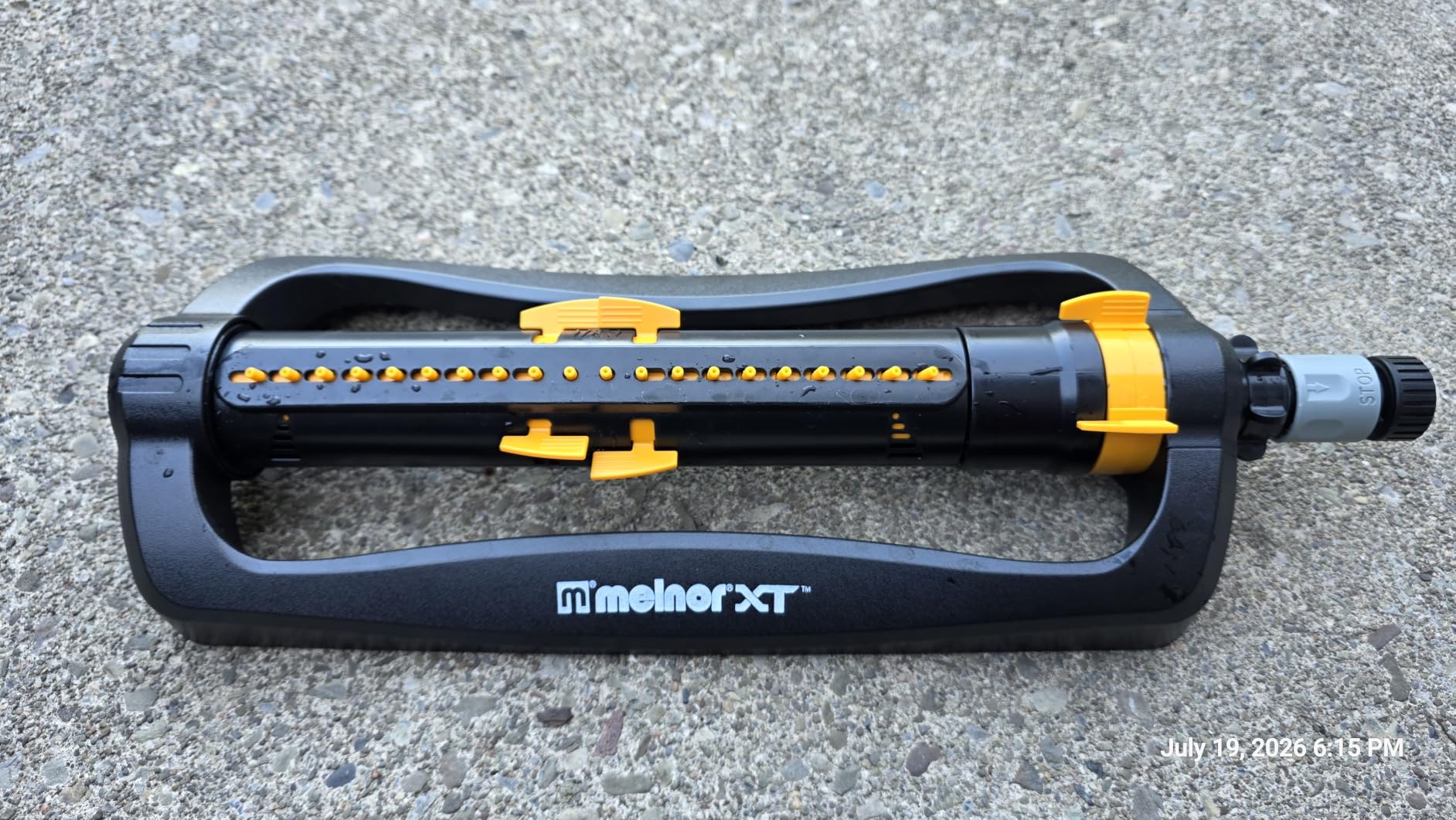 Melnor XT Oscillating Sprinkler, 4500 Sq Ft: Flow, Width & Range Adjust customer photo 2