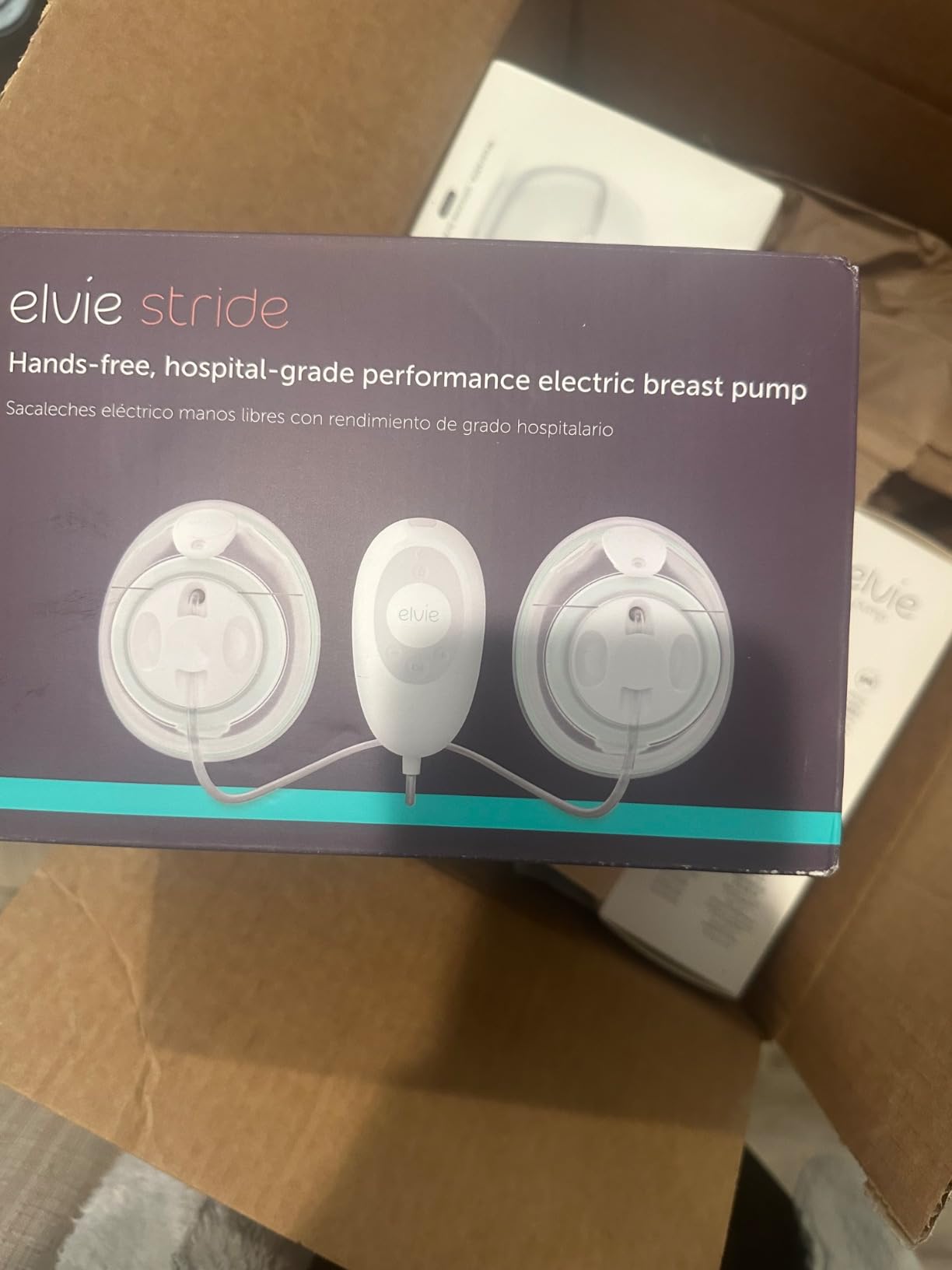 Elvie Stride Hospital-Grade, App-Controlled Breast Pump - Hands-Free, Wearable, Ultra-Quiet & Electric with 2-Modes, 10-Settings & 5oz Capacity per Cup customer photo 1