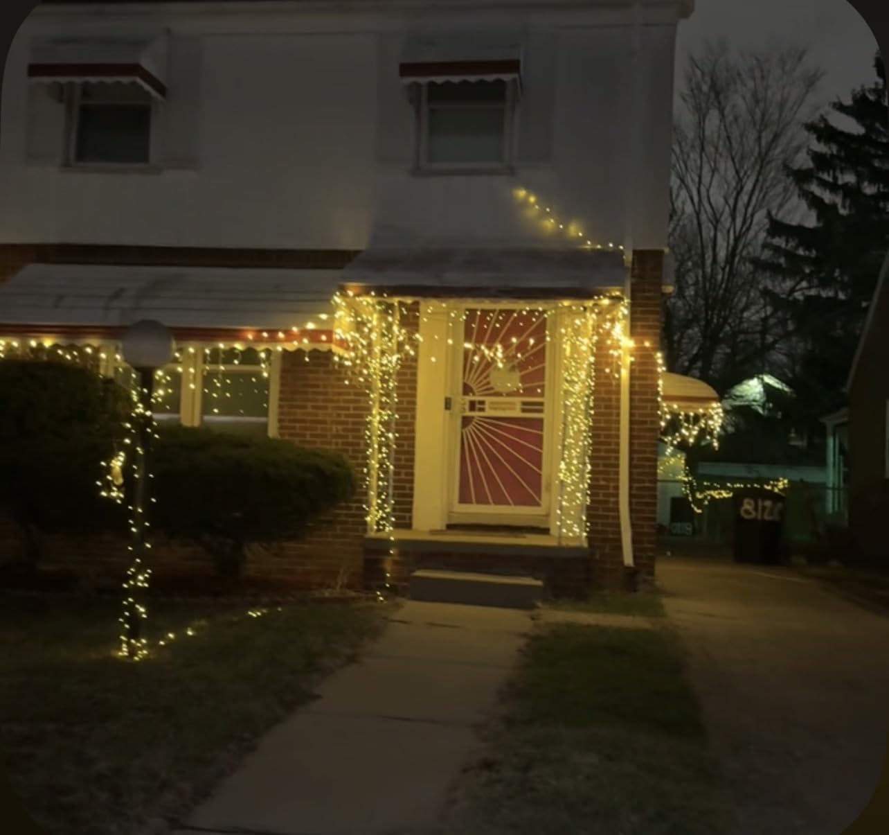 TW SHINE Warm White Christmas Lights Outdoor, 20FT 100 Count Incandescent Christmas Light Indoor, Waterproof Christmas Tree String Lights for Xmas Decorations customer photo 2
