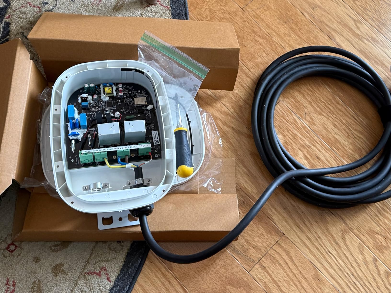 EMPORIA Level 2 EV Charger w/ J1772 Connector — 48 Amp, 240V WiFi Enabled Electric Vehicle Charging Station, 25ft Cable, NEMA 14-50, White customer photo 1