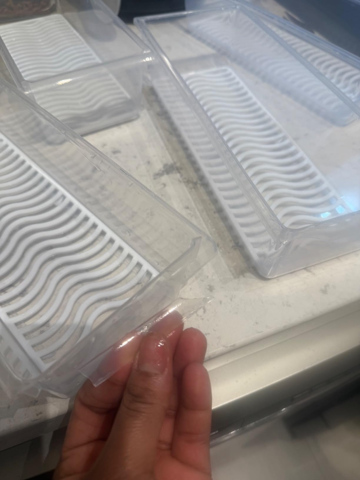 6 Pack 1.5L Fruit Storage Containers for Fridge with Removable Drain Tray customer photo 1
