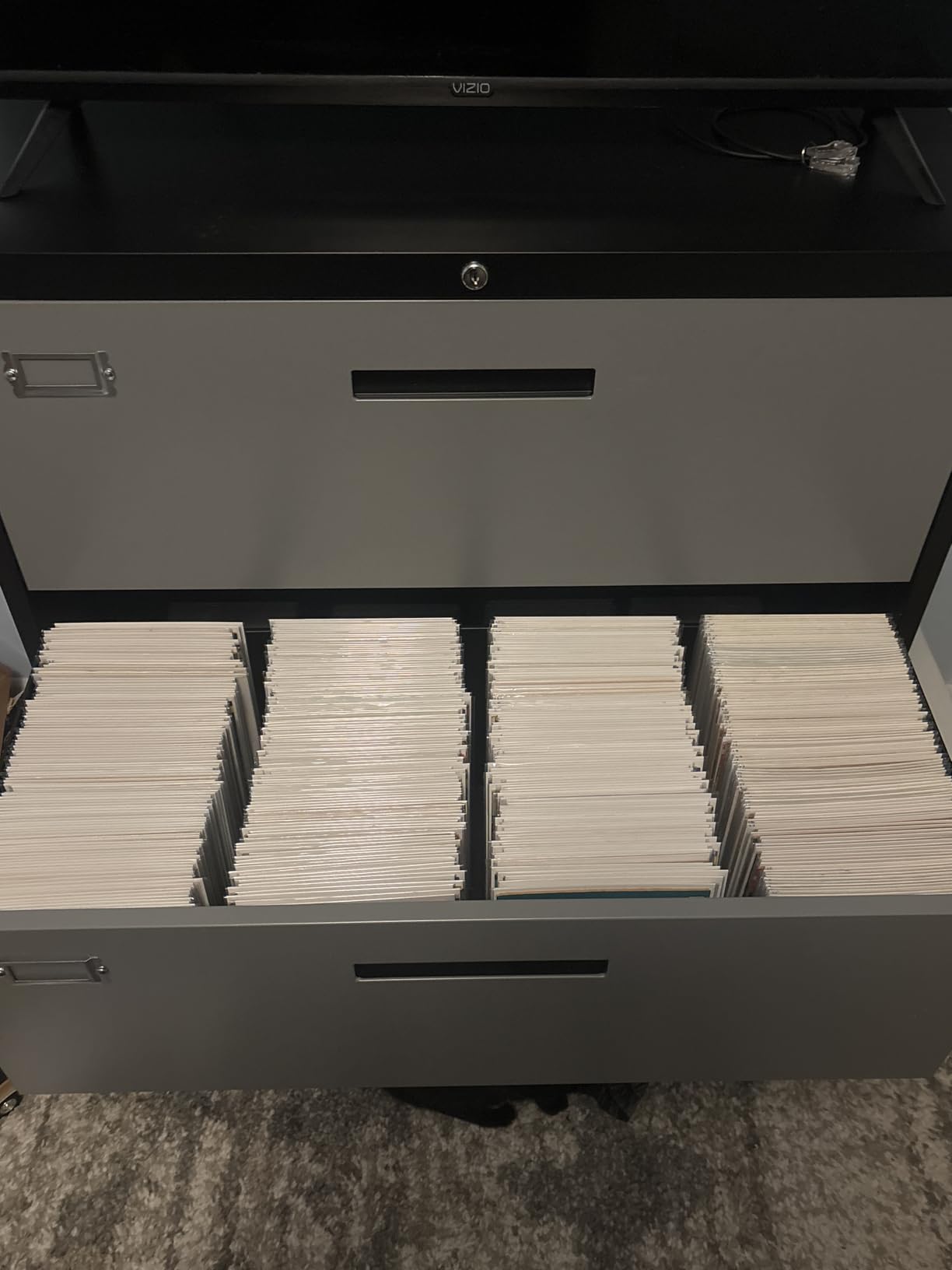 Letaya File Cabinets,4 Drawer Metal Lateral Filing Organization Storage Cabinets with Lock,Home Office for Hanging Files Letter/Legal/F4/A4 Size (Require Assembly) customer photo 2