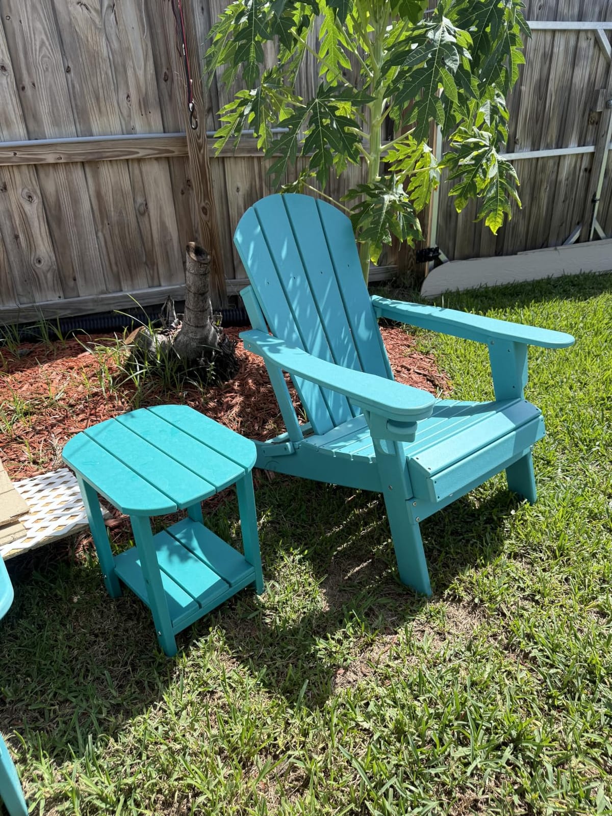 GREENVINES Folding-Adirondack-Chairs Set of 4, HDPE All Weather, Black customer photo 1