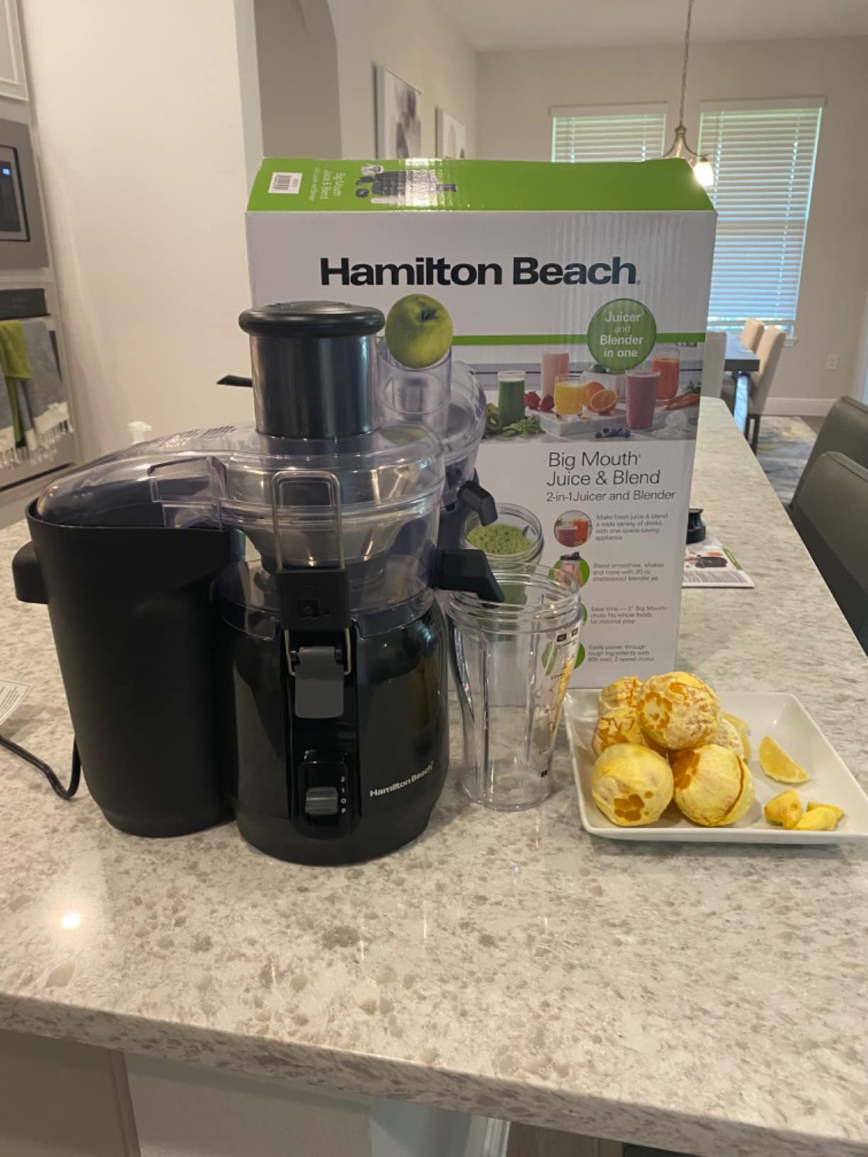 Hamilton Beach Juice & Blend 2-in-1 Juicer Machine and 20 oz. Blender customer photo 2