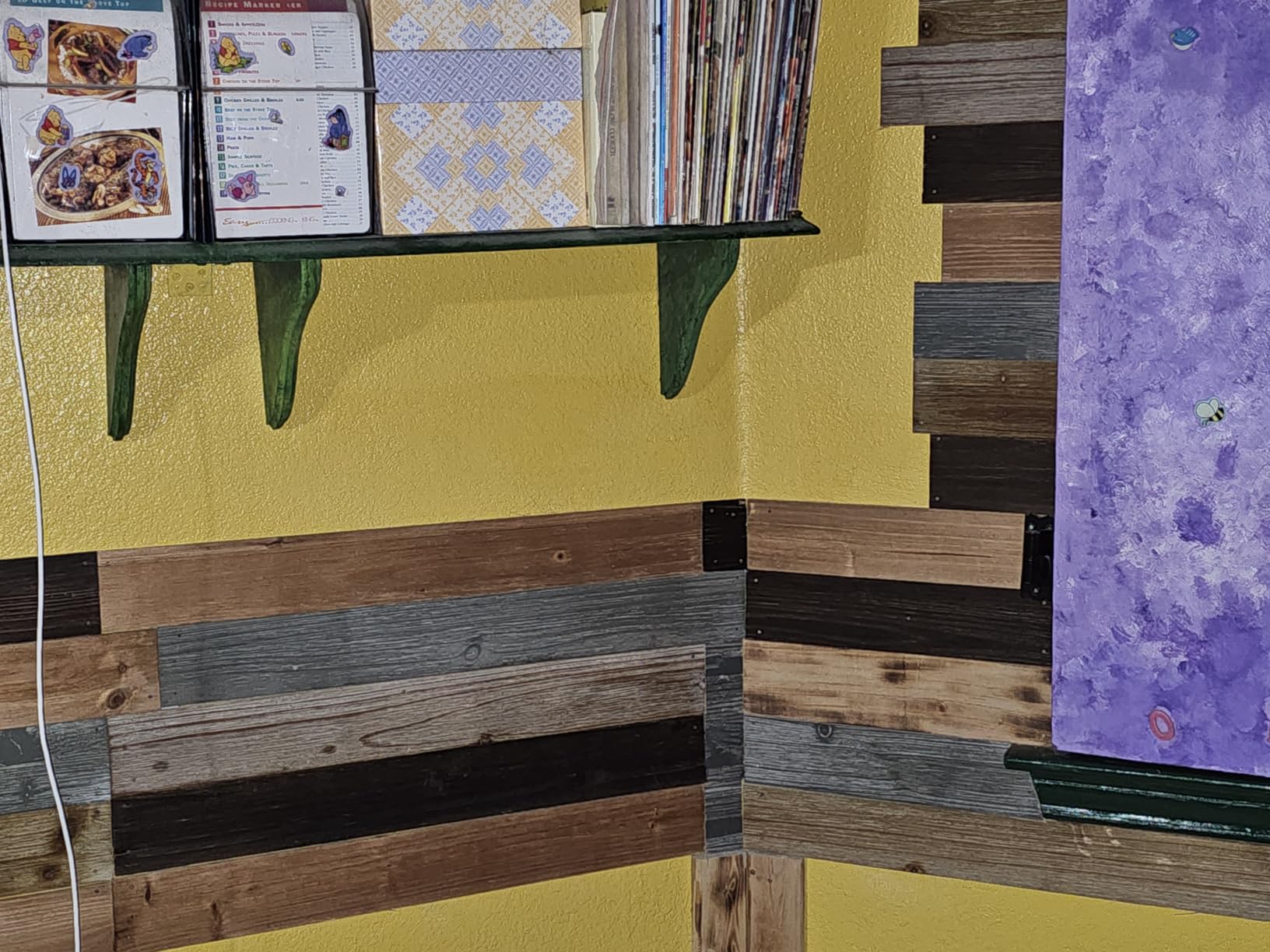 Nail Up Paneling Wood Wall Panels, Real Solid Planks DIY Easy Application, Rustic Reclaimed Barn Paneling for Accent Walls, Brown Gray Combinations, 10.5 sq. ft customer photo 1