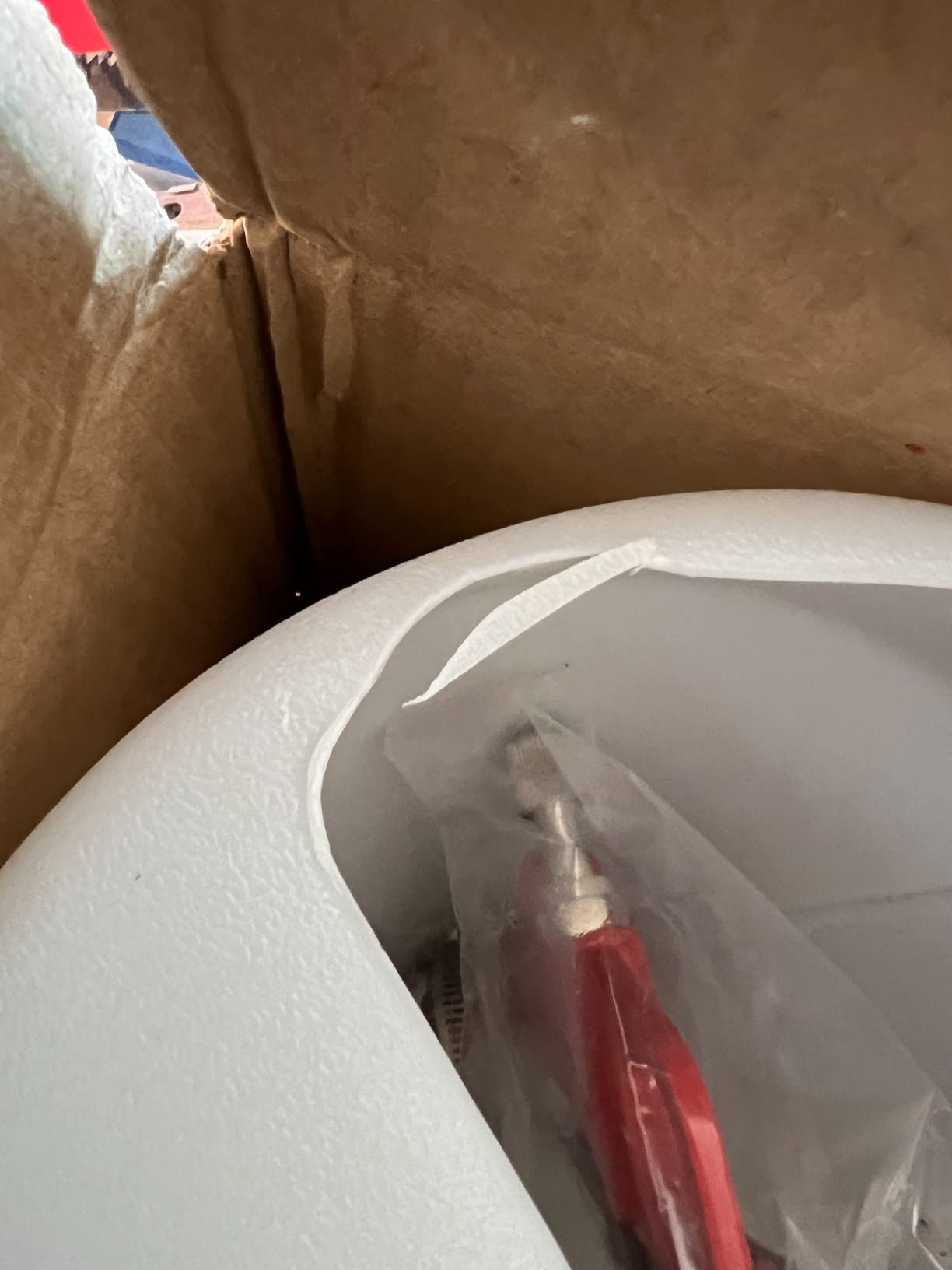 Drywall Texture Sprayer,Air Texture Gun 1.5 Gallon with 3 Nozzle (4.0mm/6.0mm/8.0mm) for Orange Peel Knockdown (Red) customer photo 2