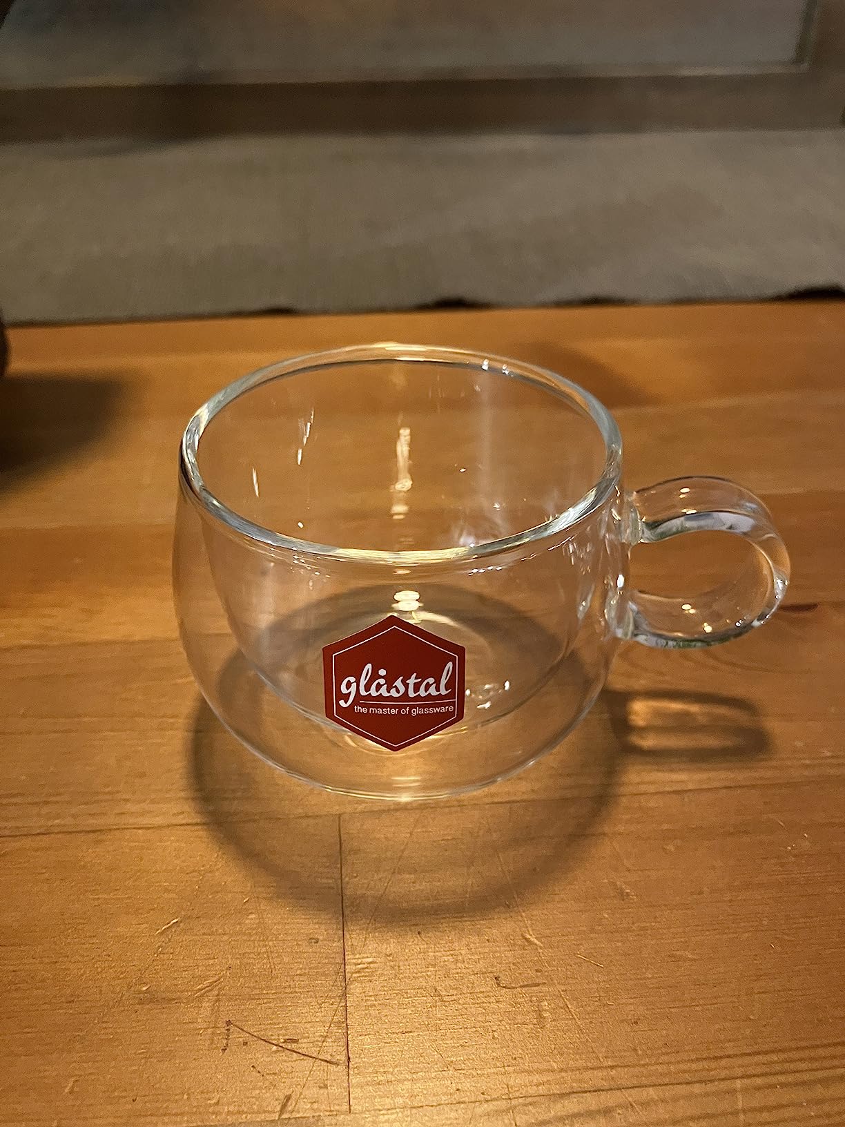 glastal Espresso Cups 4 oz Double Walled Glasses Coffee Mugs Set of 2 customer photo 1