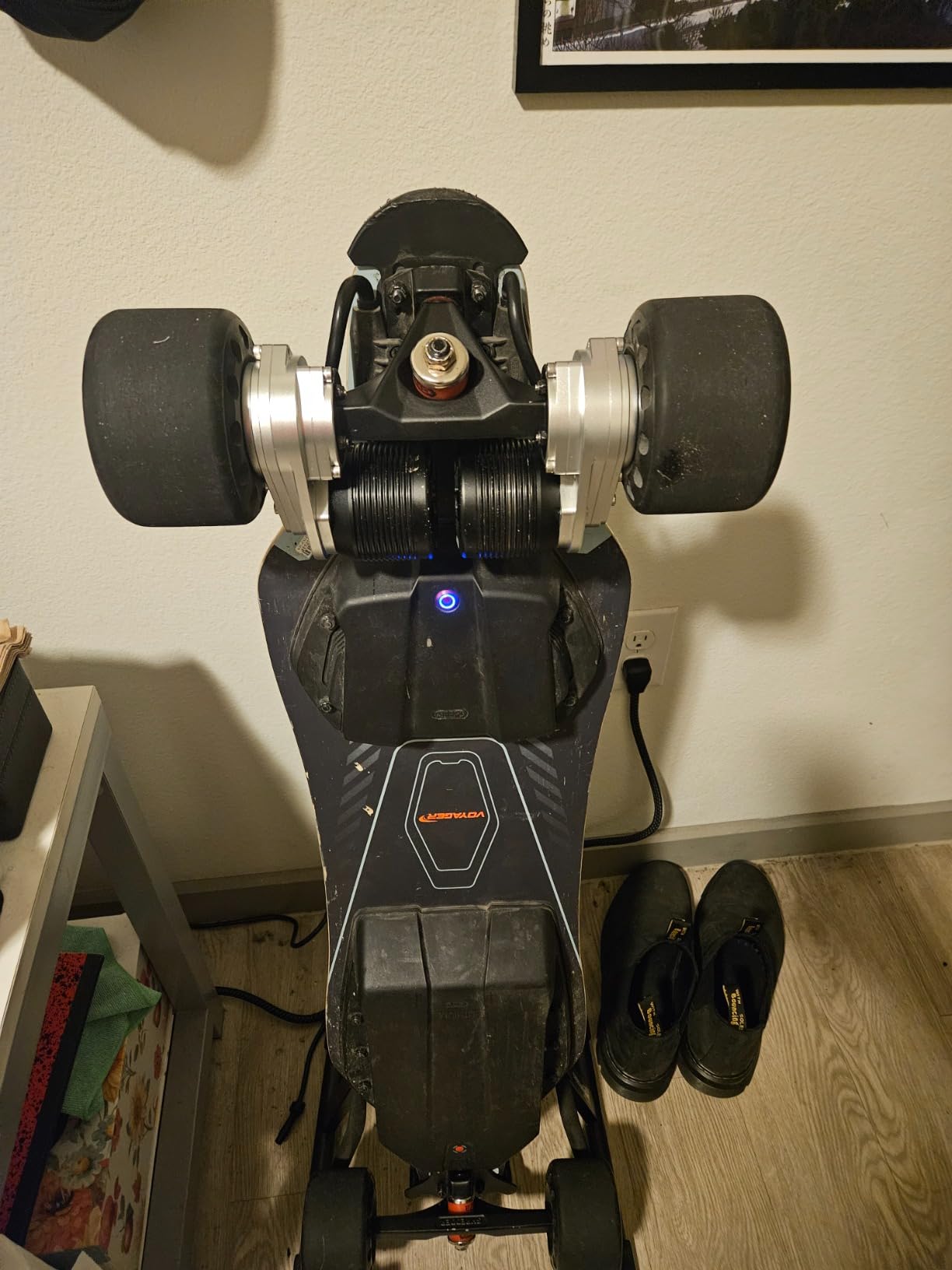 MEEPO Electric Longboard Skateboard with Remote for Adults, 34 MPH Top Speed, 30 Miles Long Range with 2800W*2 Gear Drive Motor, Bamboo & Fiberglass Deck, 330 LBS Max Load, Voyager X customer photo 1