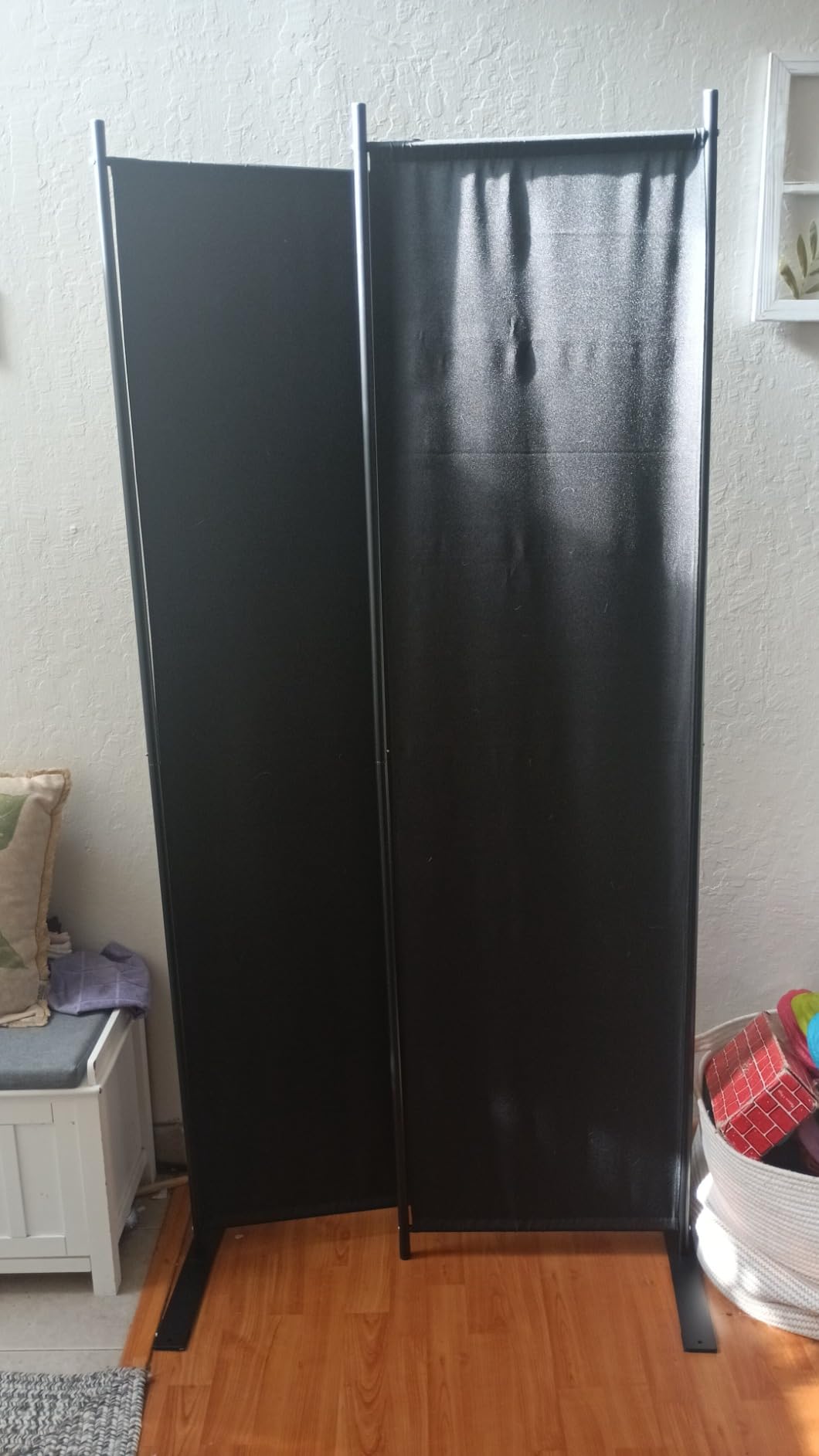 MAYOLIAH 6 Panel Folding Privacy Screen 9ft Wide 6ft Tall Room Divider customer photo 1
