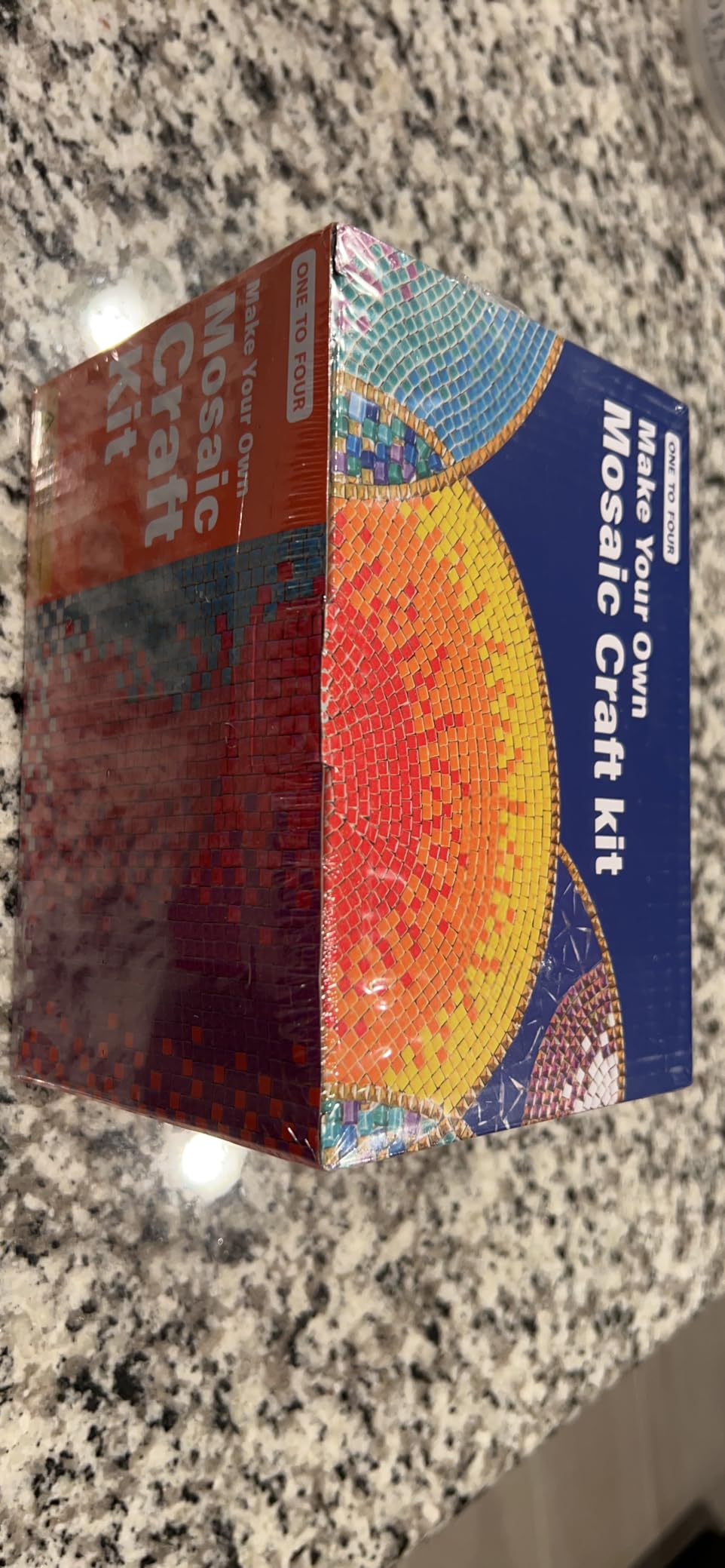 Glass Mosaic Candle Holder Kit, DIY Art and Crafts for Adults & Kids Gifts customer photo 1
