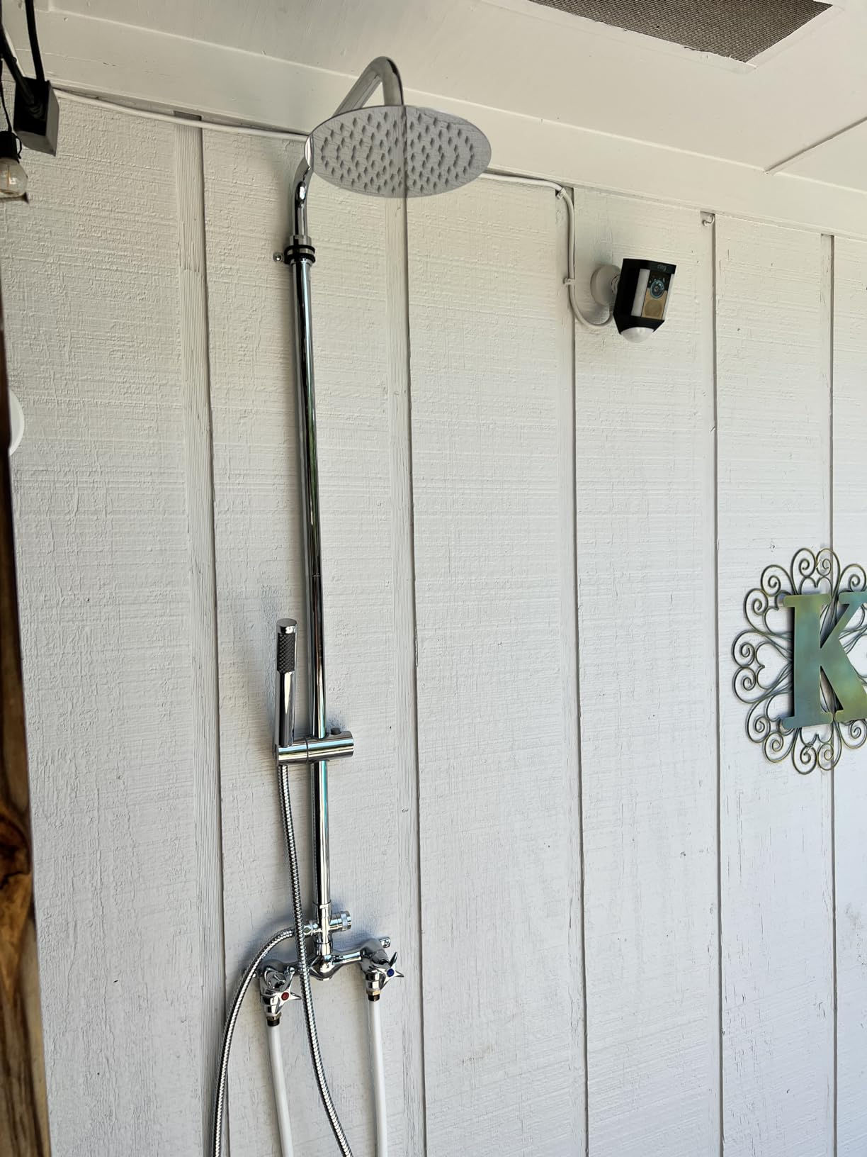 Aolemi Outdoor Shower Kit 8 Inch Head with Handheld,Matte Black customer photo 2