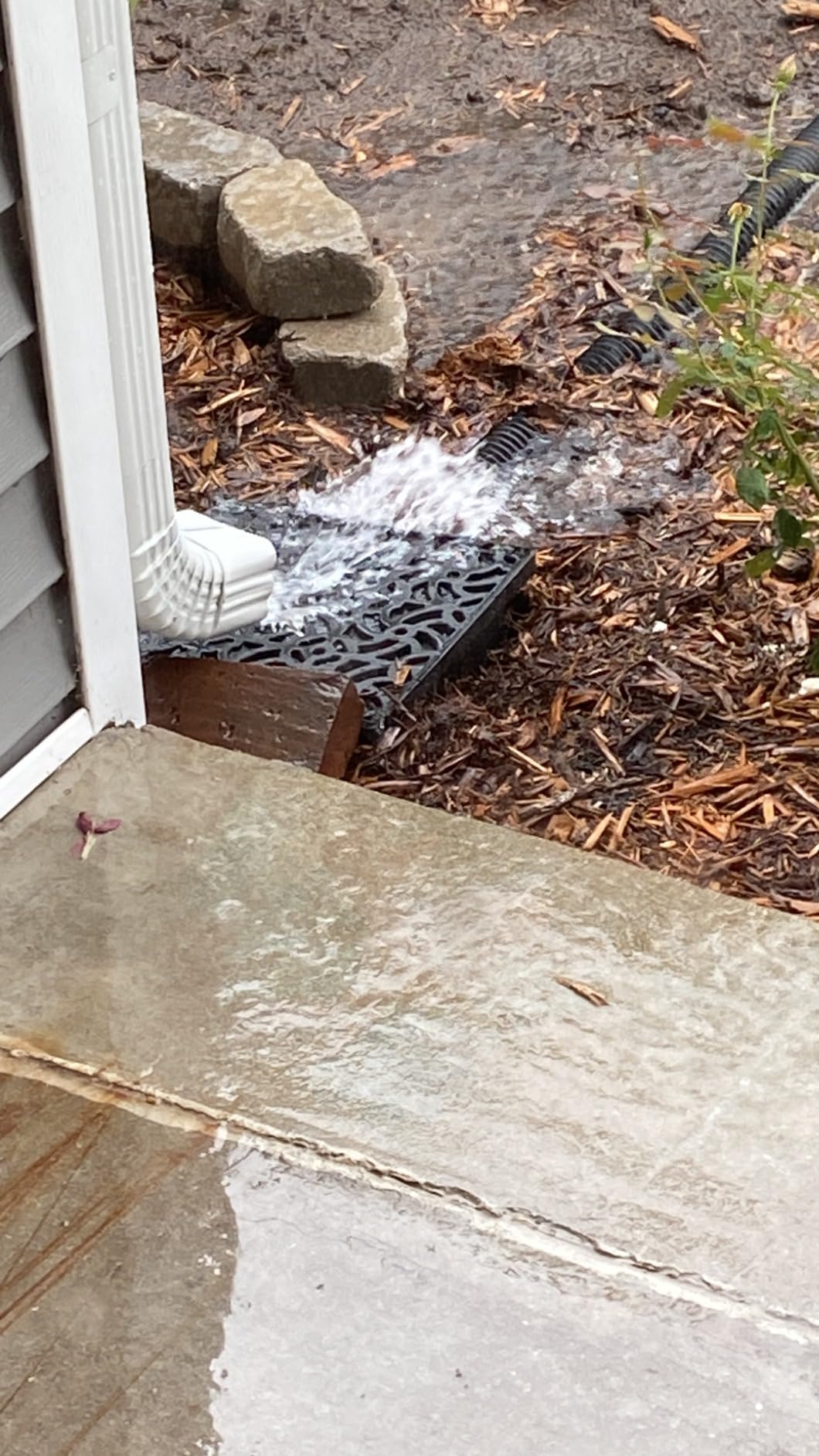 NAACOO Gutter Downspout Extensions, 12 x 12in Catch Basin customer photo 1