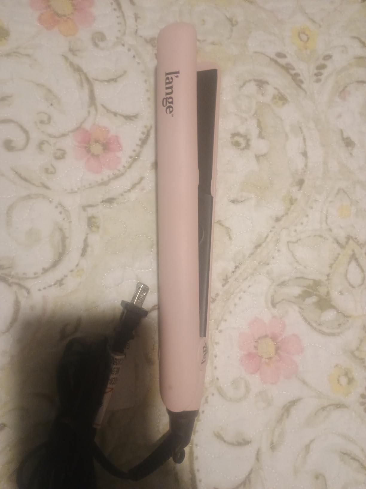 L'ANGE HAIR Le Ceramique 1-Pass Flat Iron Hair Straightener | Fast Heating Ceramic Flat Iron | Best Hot Tools Professional Hair Straightener to Lock in Moisture & Shine | (Blush) customer photo 1