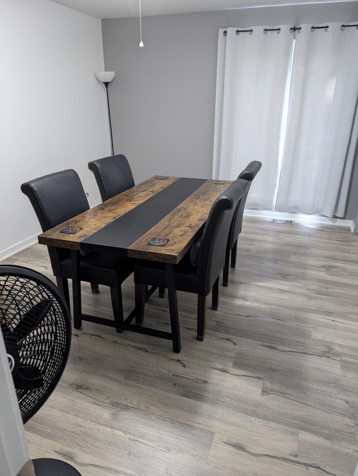 Tribesigns 6FT Rectangle Conference Table, 70.87L x 33.46W x 29.92H Inches Meeting Table for Conference Room, Wood Office Executive Desk with Strong Metal Frame for 6 People, Brown customer photo 1