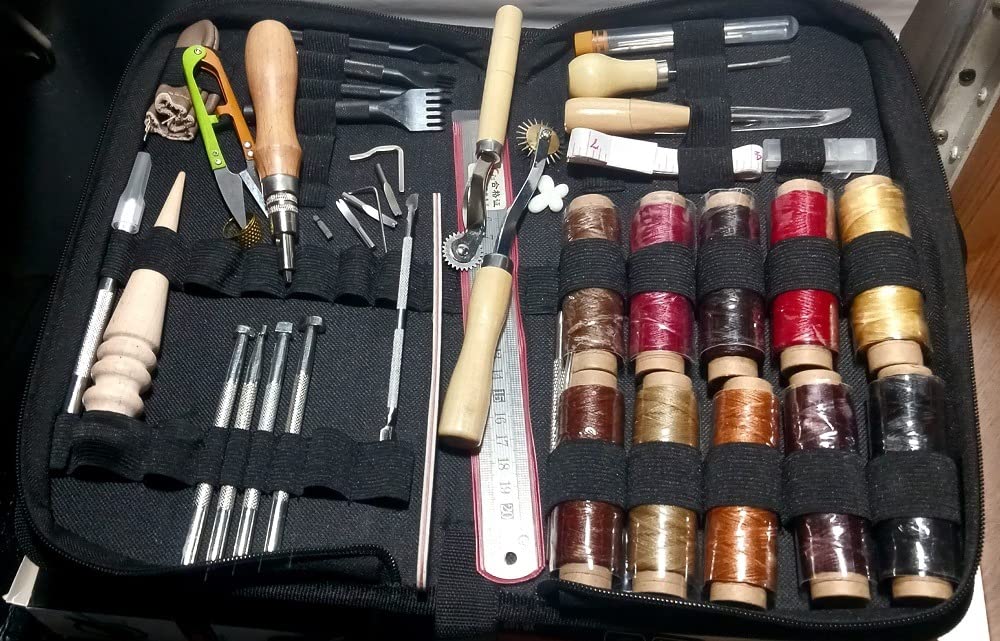 Jupean Leather Working Tools: Leather Tools for Leathers Working Kit customer photo 1