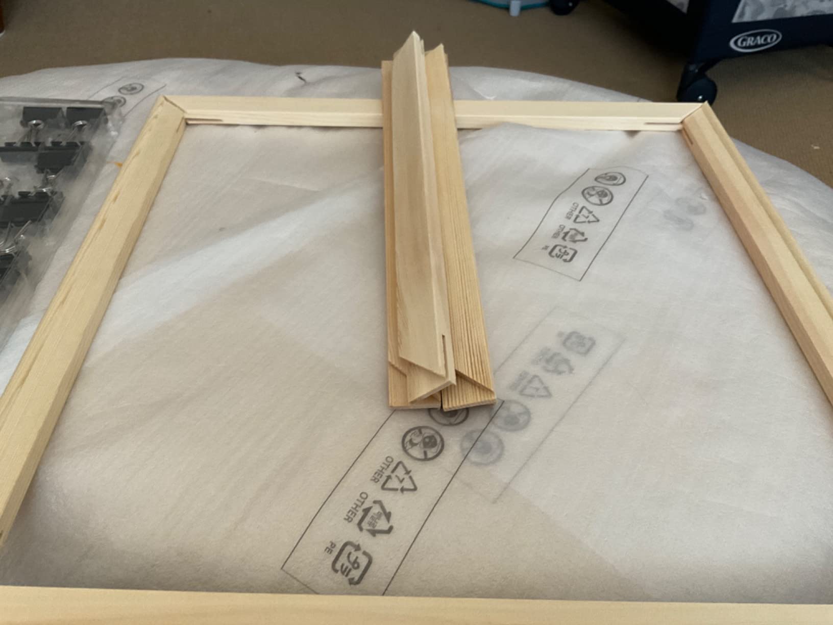 2 Pack 16X20 in Wooden DIY Wood Canvas Stretcher Bars, Canvas Frames Kit customer photo 1