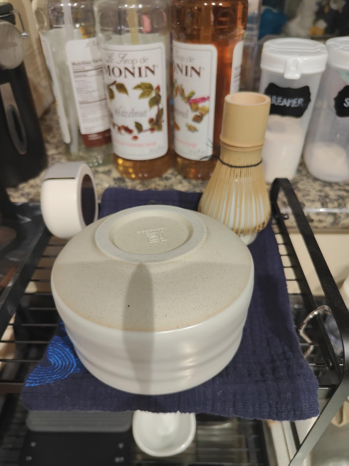 TEANAGOO Matcha Set with Spout, Black Stone, Ceramic Bowl, Bamboo Whisk customer photo 1