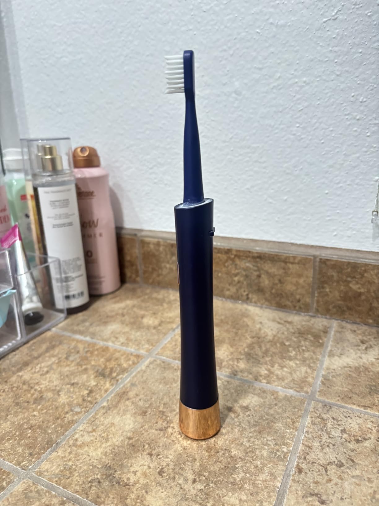 AJELU Sonic Electric Toothbrush for Adults, USB Rechargeable Sonic Toothbrush with 8 Brush Heads, Smart Timer, 5 Modes, 2-Hour Fast Charge Last 30 Days, Pink customer photo 1