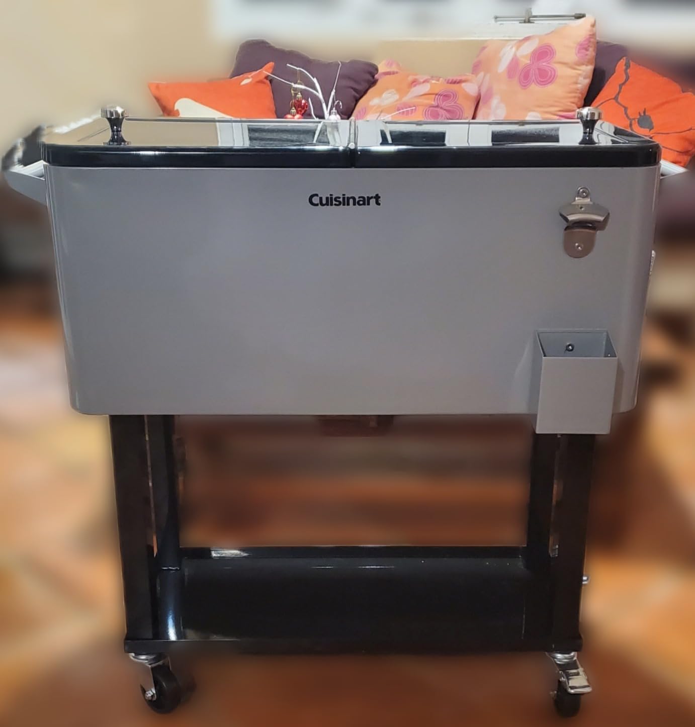 Cuisinart Cooler Cart with Caster Wheels, Dual-Sided Lid, 80-Quart customer photo 2