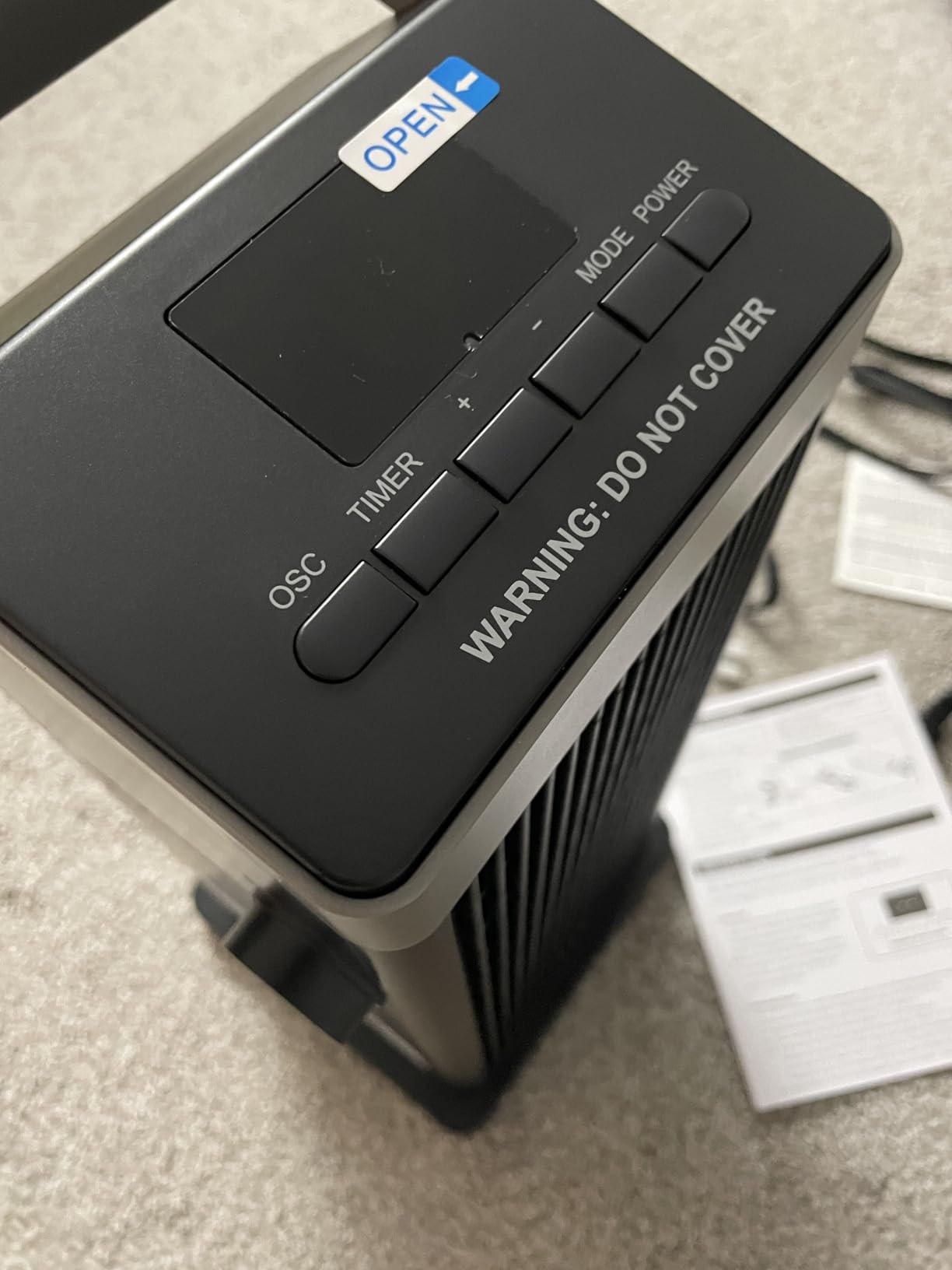 BREEZOME 1500W Space Heater for Indoor Use, Ceramic Electric Tower Heater customer photo 2