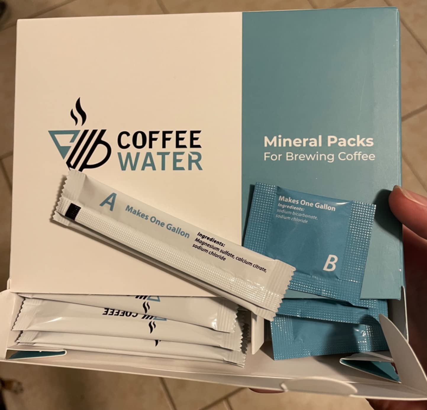 COFFEE WATER Mineral Packs for Making Water for Coffee (Makes 25 Gallons) customer photo 1
