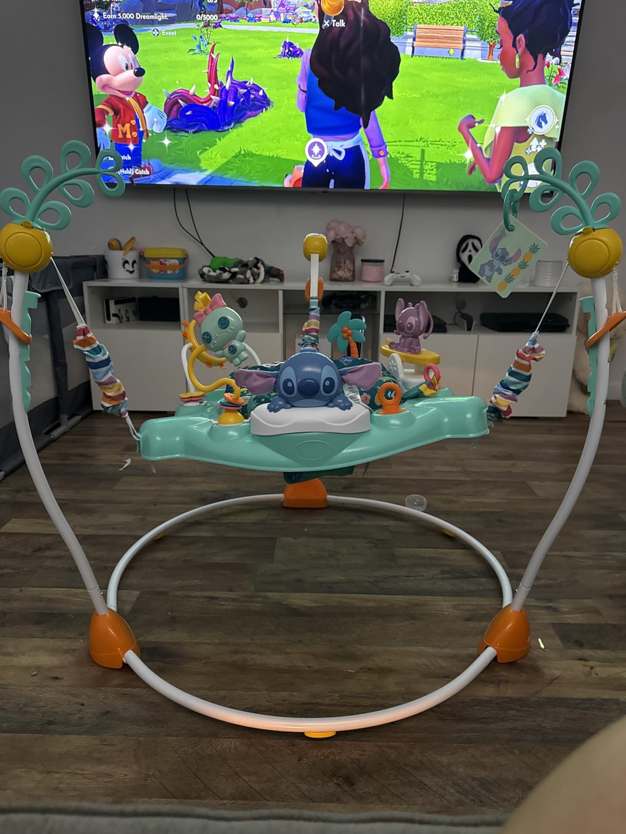 Bright Starts Disney Baby Minnie Mouse Forever Besties Baby Activity Center Jumper with 10 Toys, Lights & Sounds, 360-Degree Seat, 6-12 Months (Pink) customer photo 1