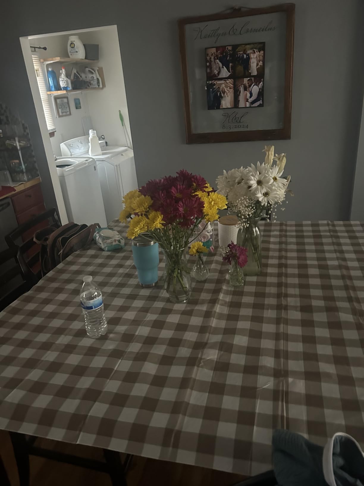 misaya Rectangular Waterproof Vinyl Table Cloth, Flannel Backed Tablecloth customer photo 1