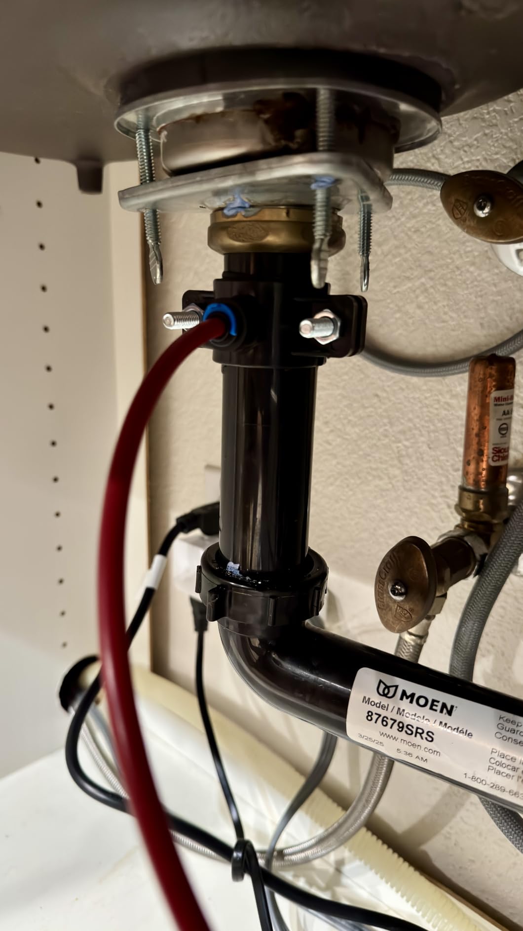 iSpring RO600BN Tankless Reverse Osmosis System Under Sink, 600 GPD Fast Flow RO System, 2.5:1 Pure to Drain Ratio RO Water Filter System, Brushed Nickel Faucet, White customer photo 1