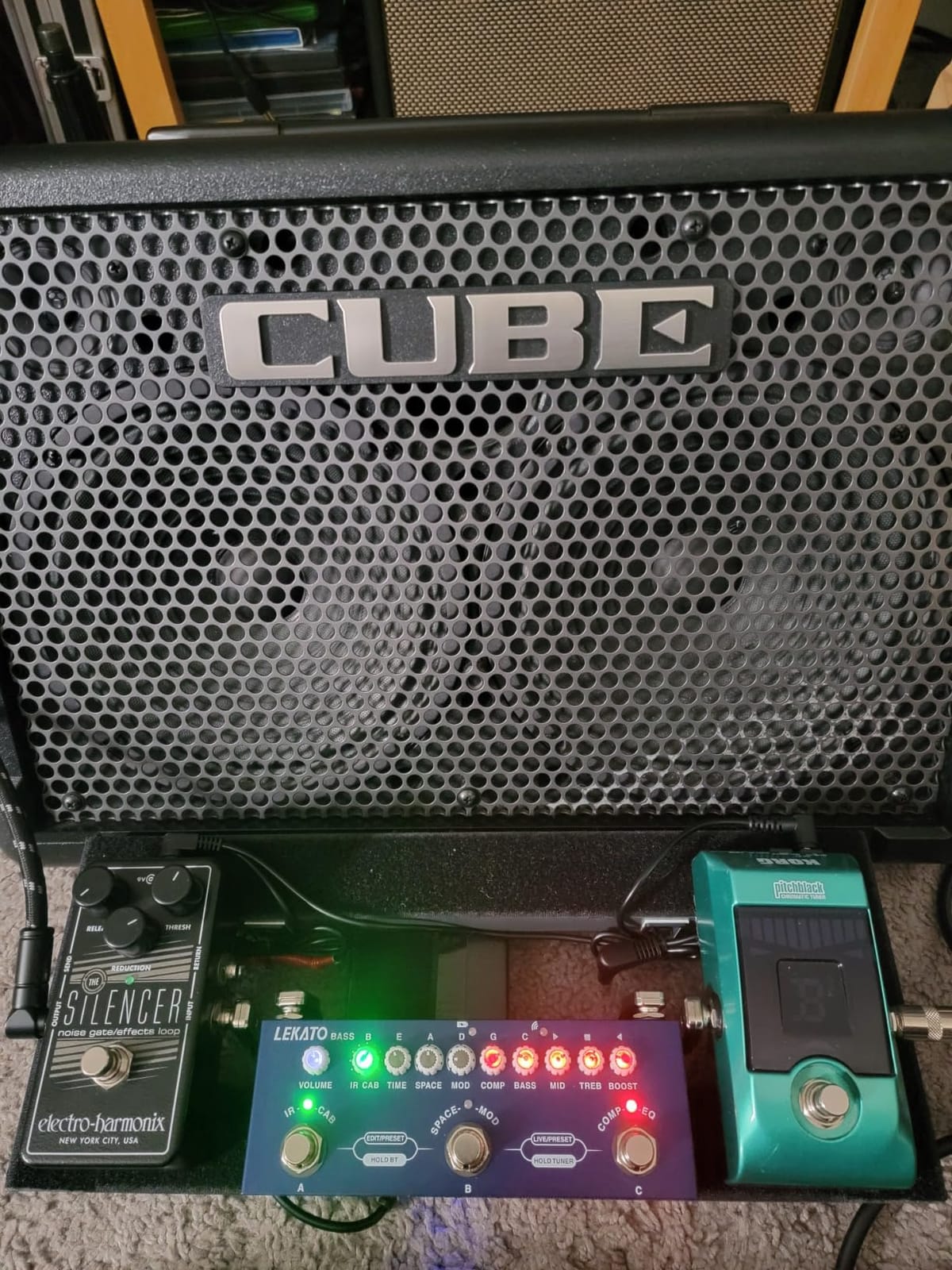 LEKATO Bass Multi Effects Pedal, Guiter Peda with IR Loading 9 AMP Models, Delay Reverb Chorus, Multi Effects Processor for Bass, Bluetooth 5.0,Recording, Built-in Battery customer photo 2