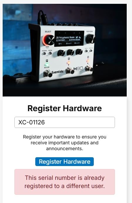 Eventide H90 Harmonizer Premier Multi-FX Pedal customer photo 1