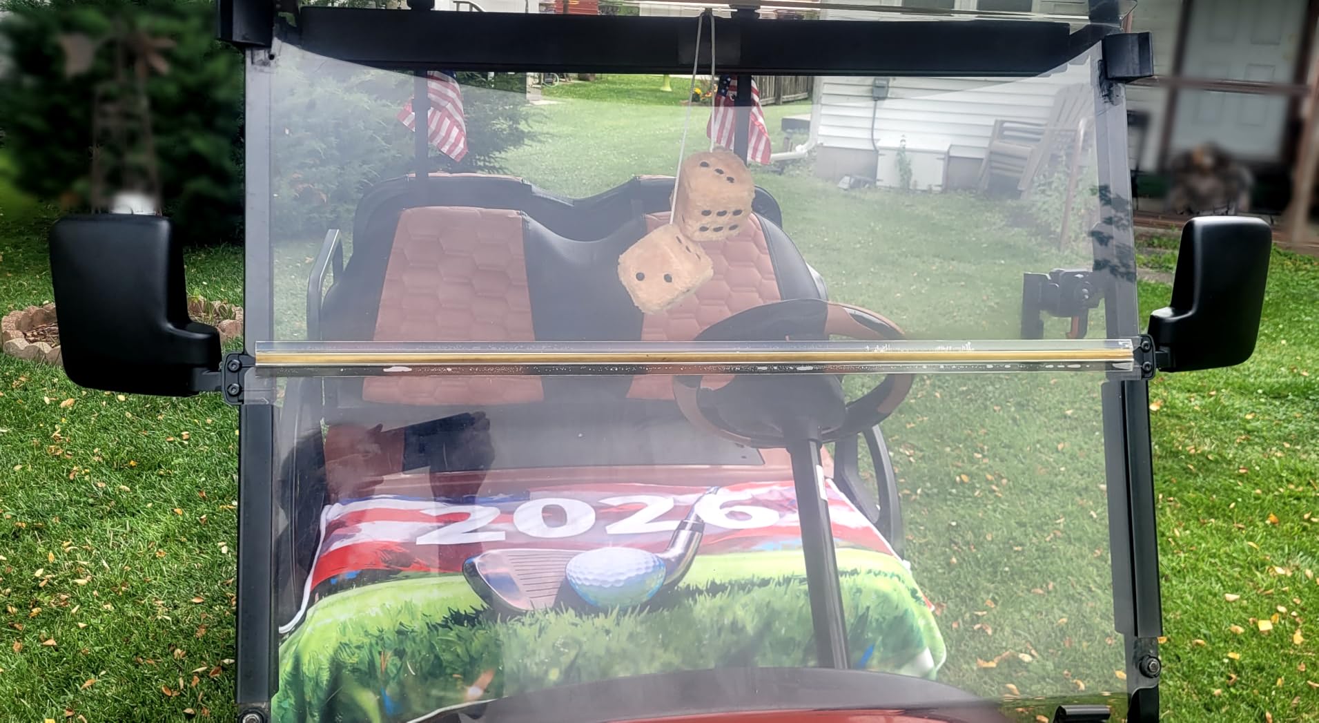 10L0L Golf Cart Mirror for Yamaha Club Car EZGO No Drilling Side Mirrors customer photo 1