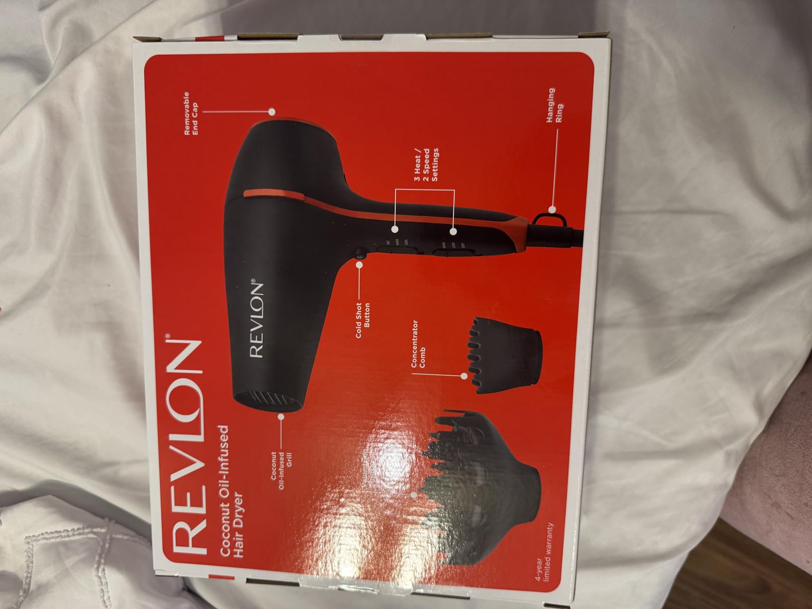 REVLON SmoothStay 1875 Watt Coconut Oil Infused Hair Dryer with Diffuser customer photo 2