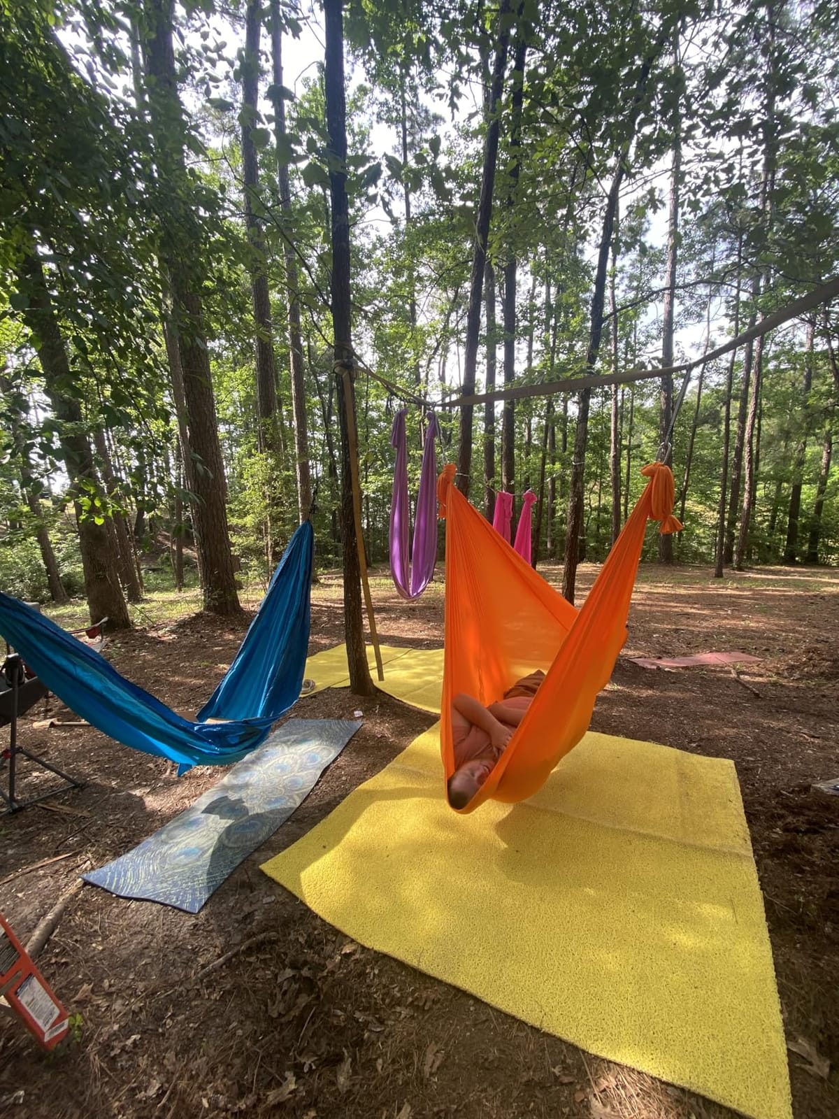 Yes4All Aerial Yoga Hammock 5.5 Yards, 198 Inches Height Aerial Silks, Yoga Trapeze Increasing Strength, Flexibility and Balance customer photo 2