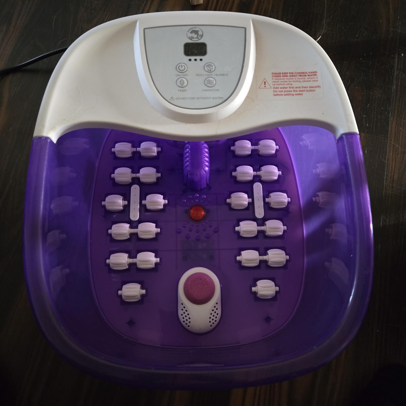 ECARBME Foot Spa Bath Massager with Heat, Foot Soaking Tub with 22 Massage Rollers, Temperature Control, Jets, Bubbles, Epsom Salt and Vibration, Foot Bath soak tub for Relaxation - Grey customer photo 2