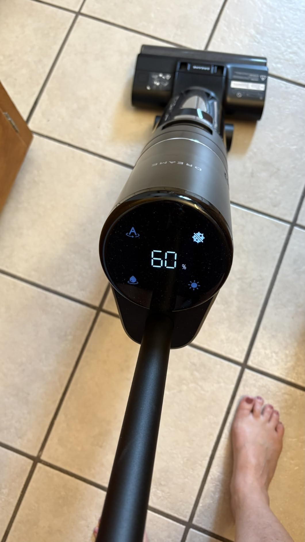 DREAME H12 PRO Vacuum Mop, Wet Dry Vacuum Cleaner for Hard Floor, Vacuum and Mop at The Same Time for Wet & Dry Messes, Auto Self-Cleaning, Edge to Edge Cleaning with Hot Air Drying | Clean Wet & Dry Messes at The Same Time, Auto Self-Cleaning, Hot Air Drying, 4 Cleaning Modes, Digital Display customer photo 2