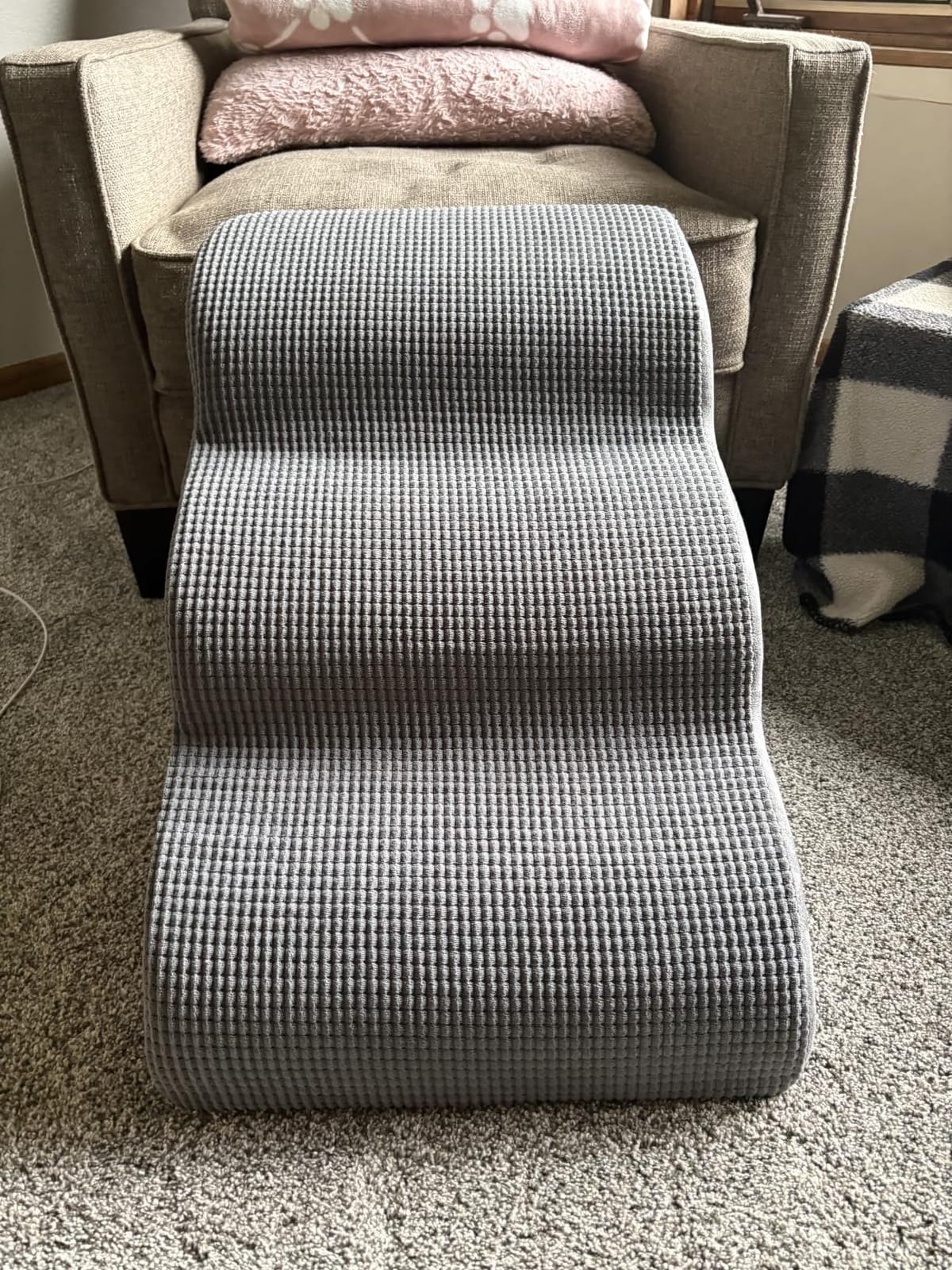 Aodisman Dog Stairs for Small Dogs and Cats,3-Step Pet Ramp for Bed & Couch customer photo 2