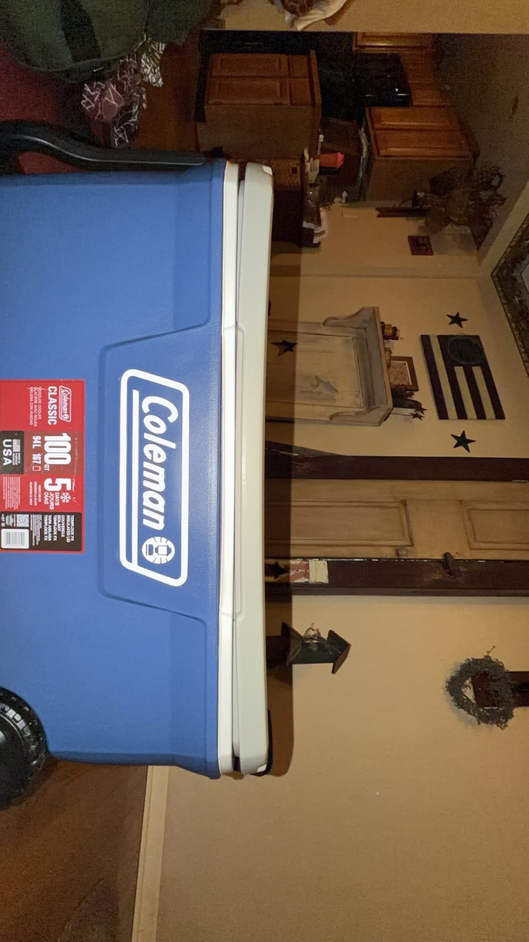 Coleman Classic Series Insulated Portable Rolling Cooler with Wheels, Leak-Resistant Outdoor Hard Cooler Keeps Ice up to 5 Days customer photo 1
