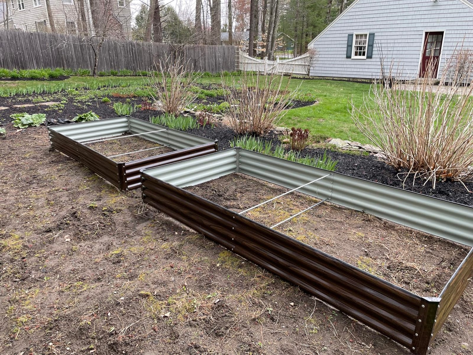 SnugNiture Galvanized Raised Garden Bed 8x4x2FT Outdoor Large Metal Planter Box Steel Kit for Planting Vegetables, Flowers customer photo 2