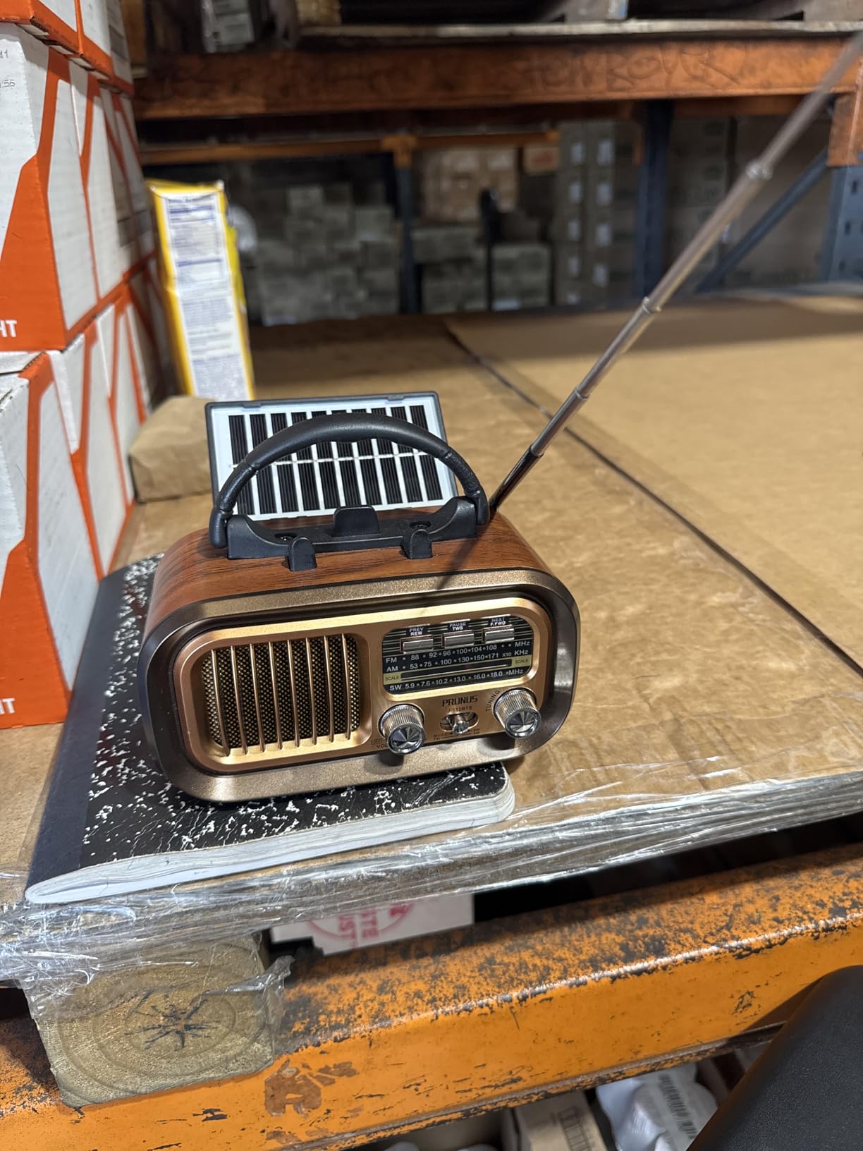 PRUNUS J-150 Portable Radio AM FM SW Bluetooth Speaker,TF Card/USB Playback customer photo 2