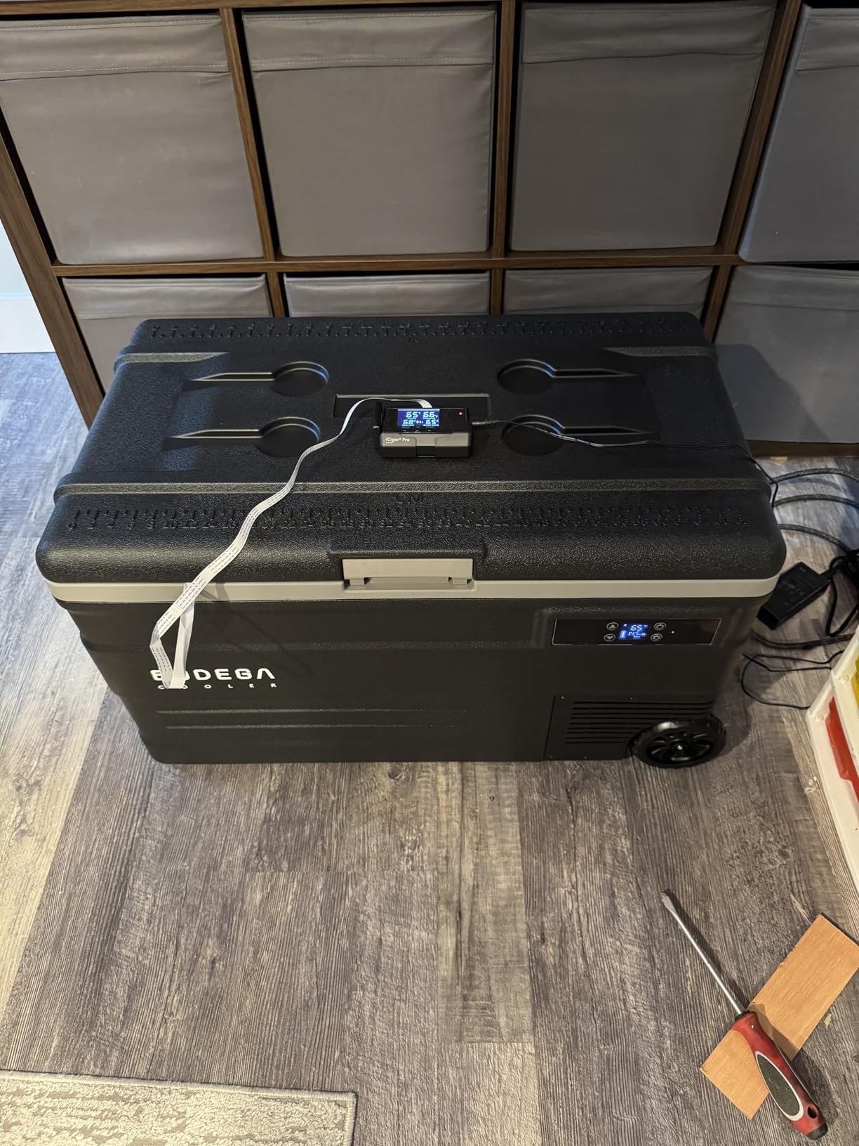 BODEGACOOLER 12 Volt Car Refrigerator,80 Quarts Portable Fridge,75L RV Freezer Single Zone,with APP Control,-4℉-68℉ Car Cooler,12/24V DC & 100-240V AC for Travel, Camping,Outdoor,Truck,SUV customer photo 2